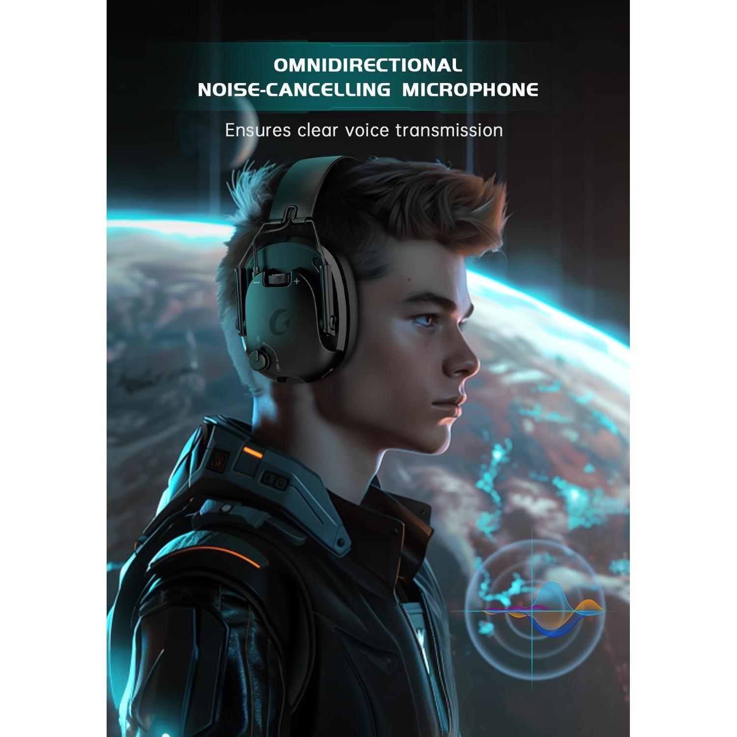 Auriculares Gaming Inalámbricos Rumoon Spark 02 7.1 Negro