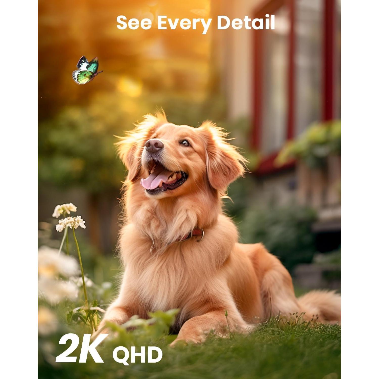 Cámara de Seguridad Solar AOSU C9L 2K Inalámbrica 360° - Paquete de 2