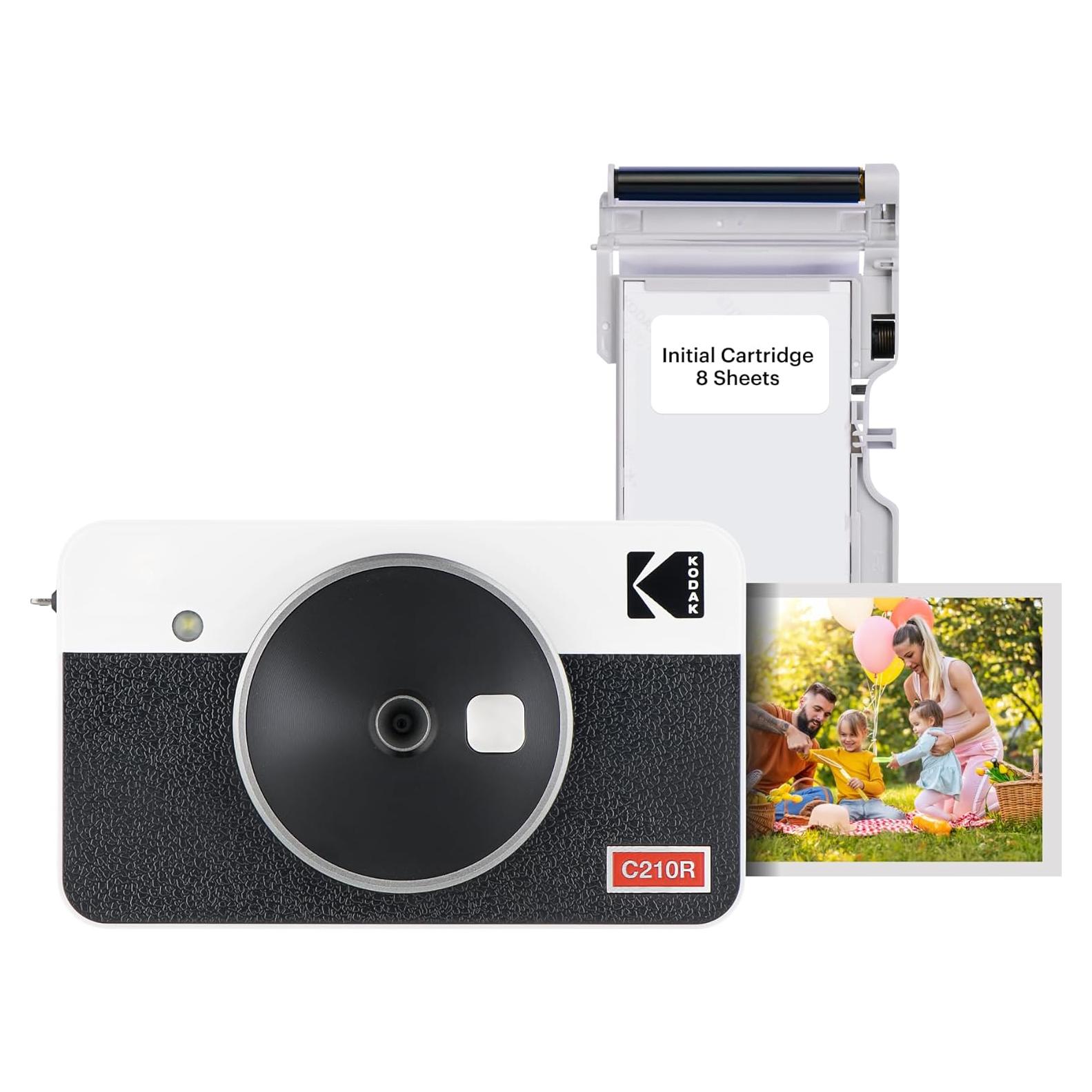 Cámara Digital Instantánea KODAK Mini Shot 2 Retro + Impresora 8 Hojas