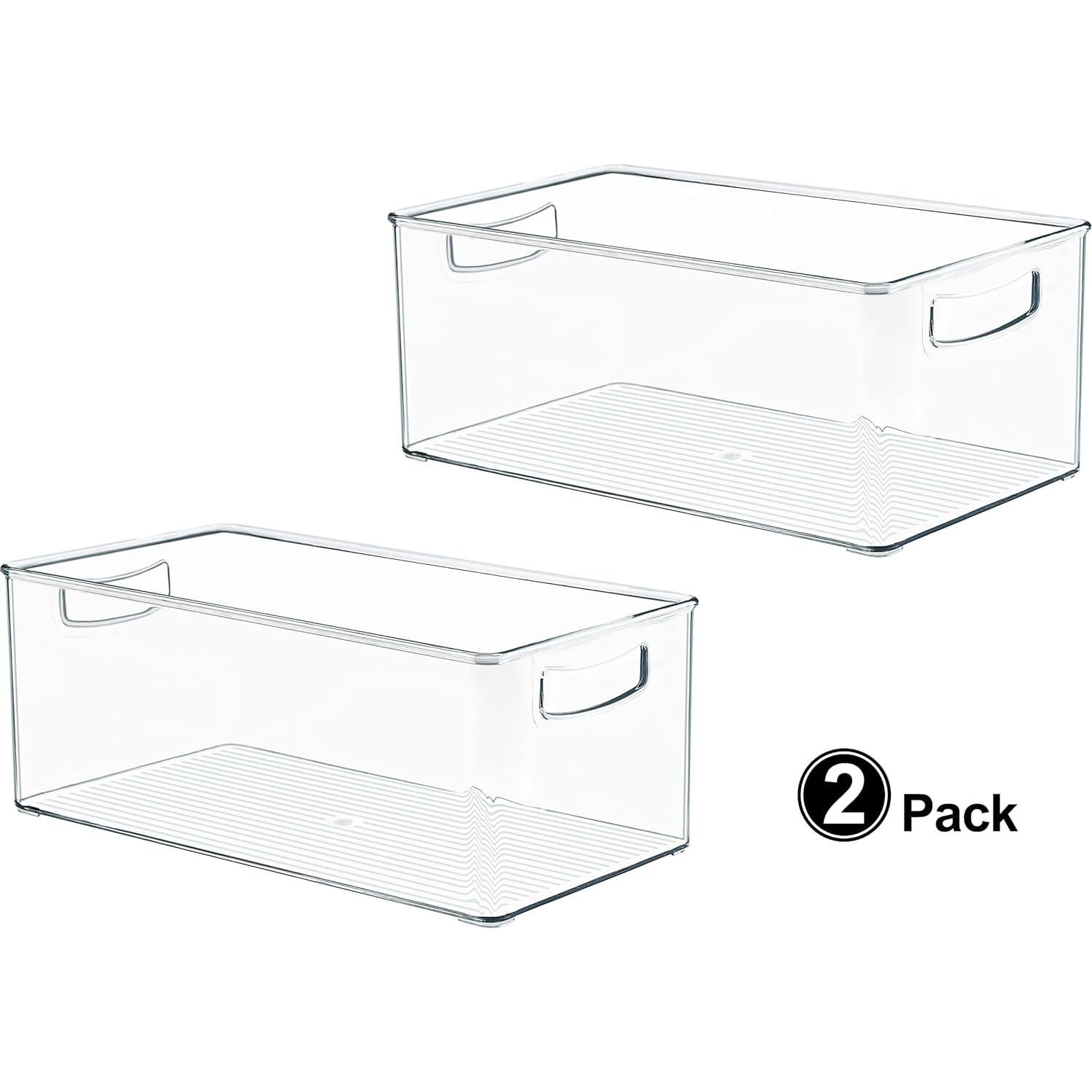 Contenedores Apilables Hudgan 2 Pack 4L Transparentes