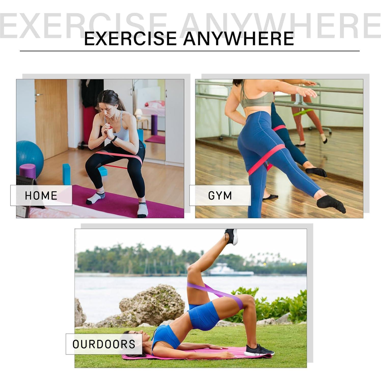 Bandas de Resistencia Hshbxd - Juego de 10 Piezas para Ejercicio