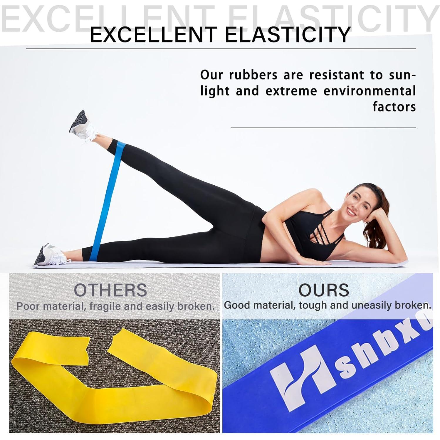 Bandas de Resistencia Hshbxd - Juego de 10 Piezas para Ejercicio