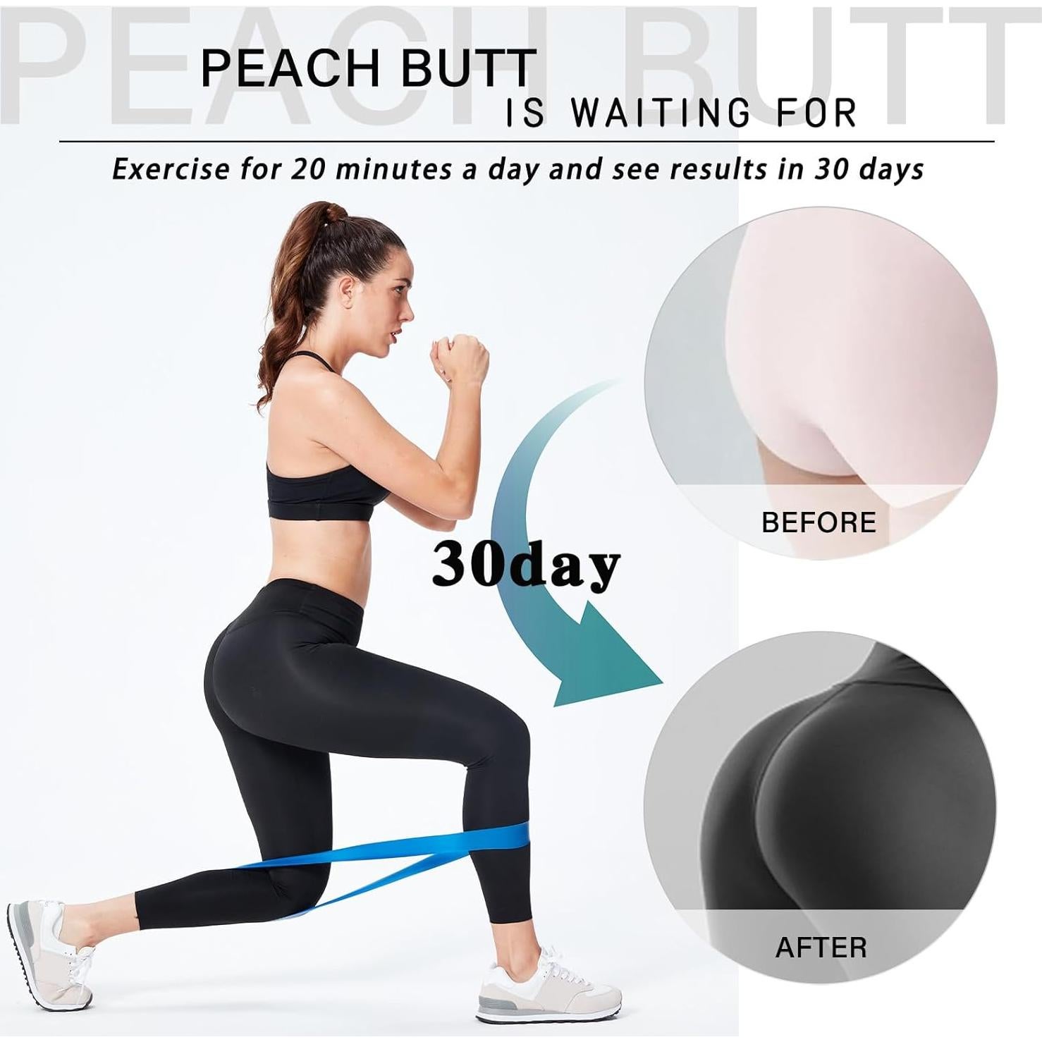 Bandas de Resistencia Hshbxd - Juego de 10 Piezas para Ejercicio