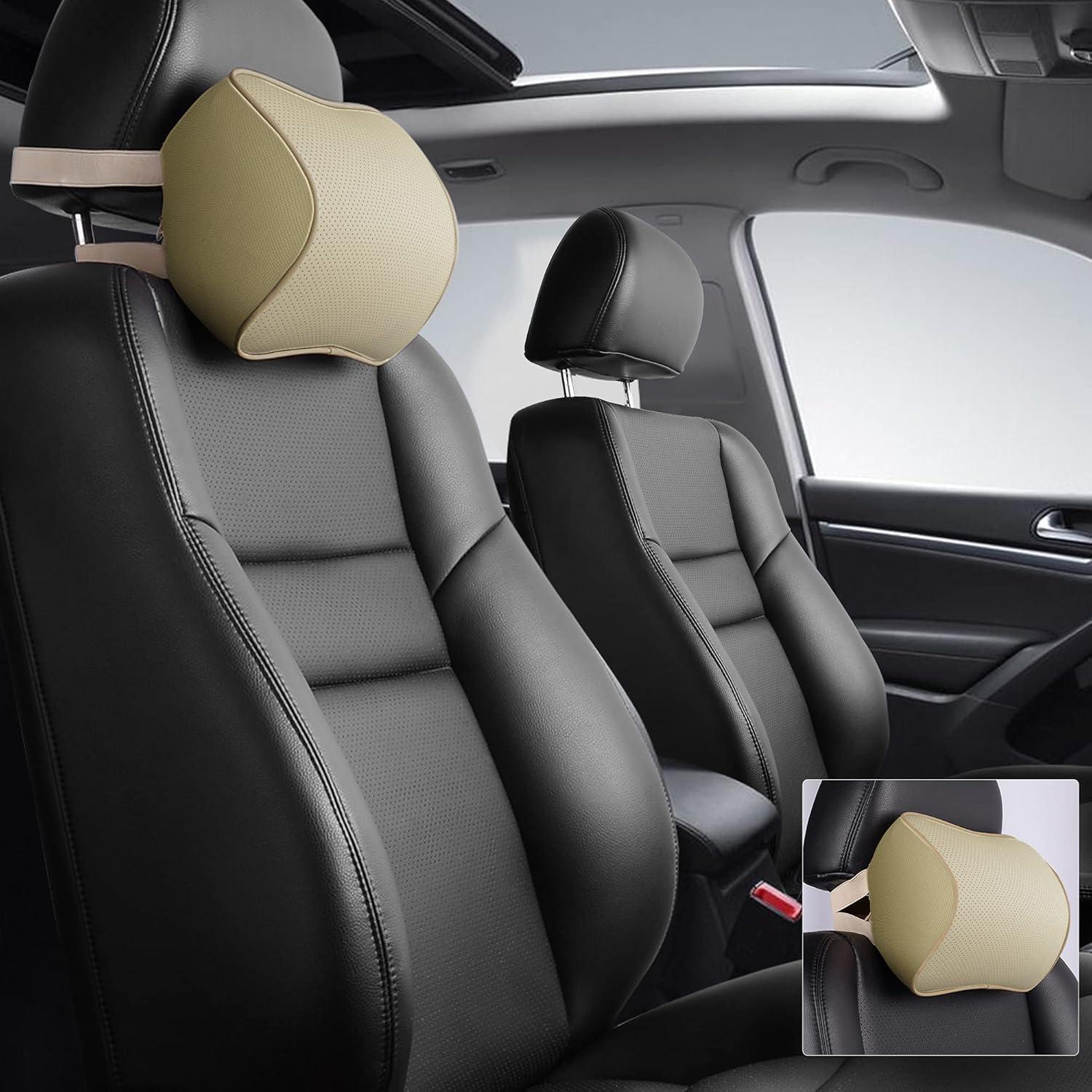 Almohada de Cuello Aukee de Espuma Viscoelástica Beige