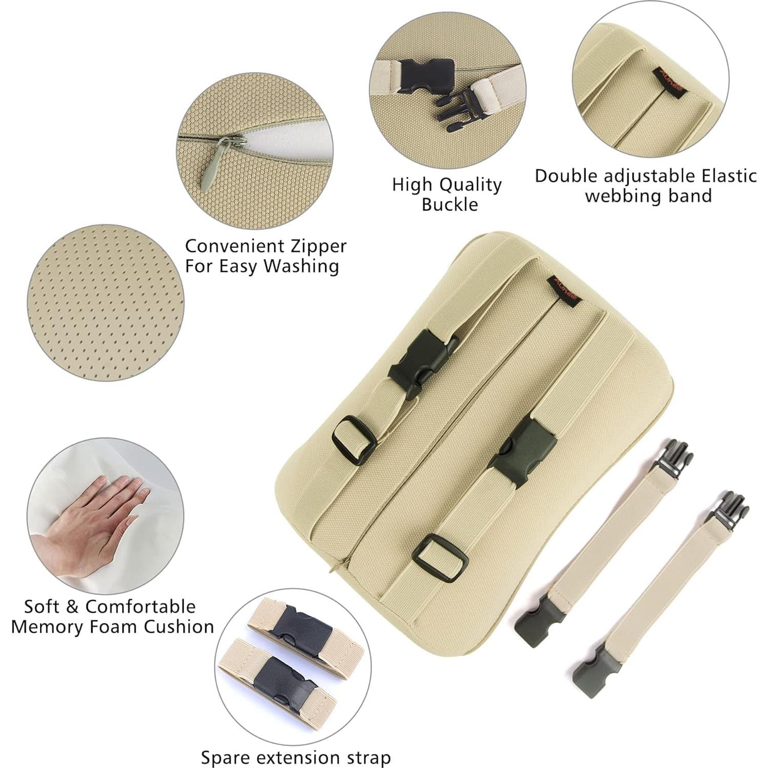 Almohada de Cuello Aukee de Espuma Viscoelástica Beige