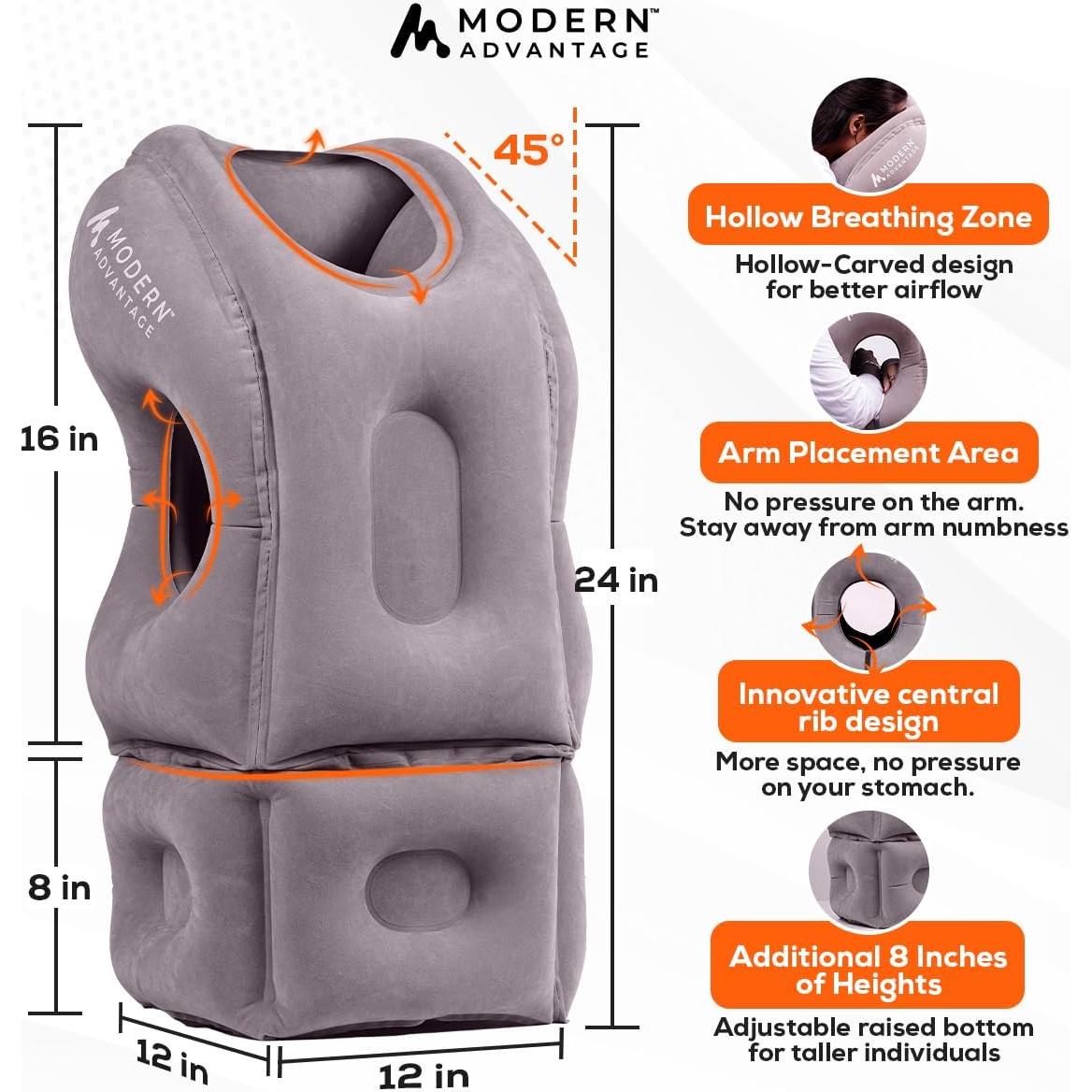 Almohada de Viaje Inflable Modern Advantage API 2.0 Gris