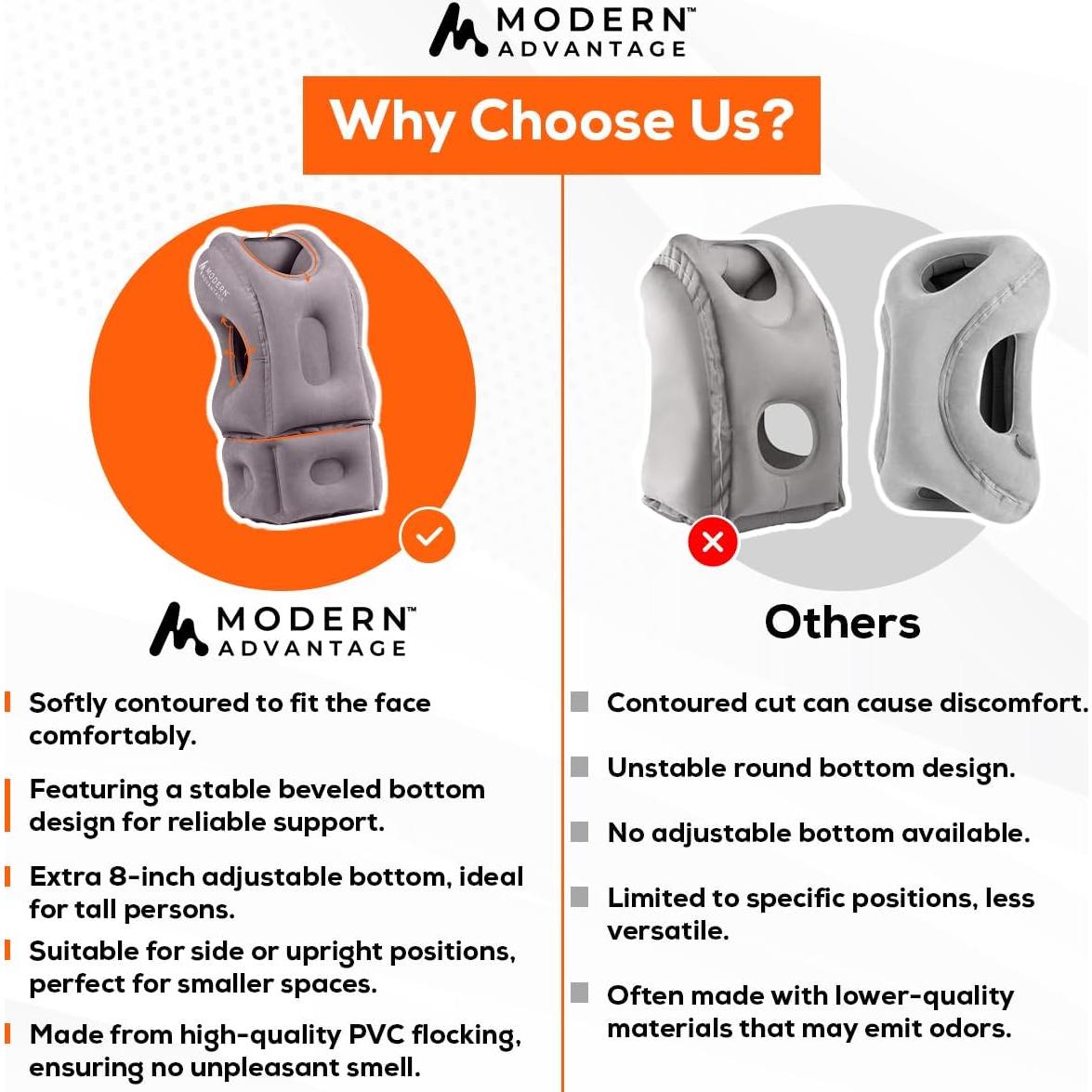 Almohada de Viaje Inflable Modern Advantage API 2.0 Gris