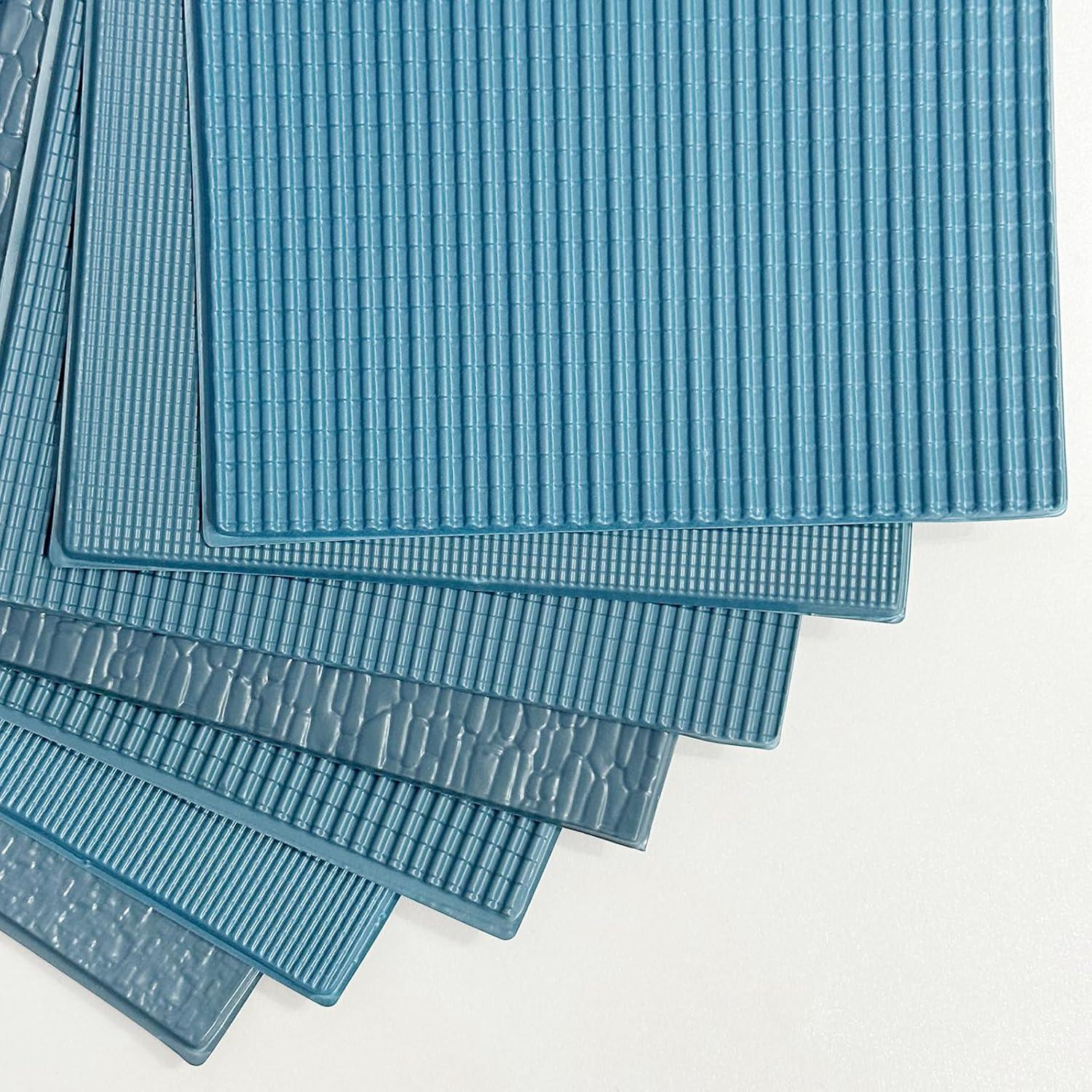 7 Hojas Mini Azulejos de Techo PVC Attuslla Gris 30x20 cm