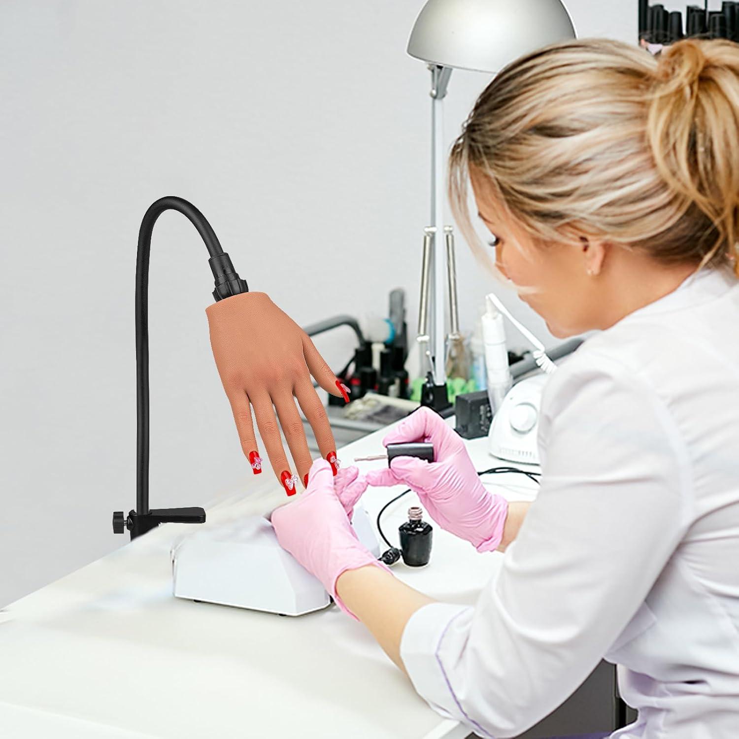 Mano de Práctica de Silicona IMENE para Uñas Acrílicas