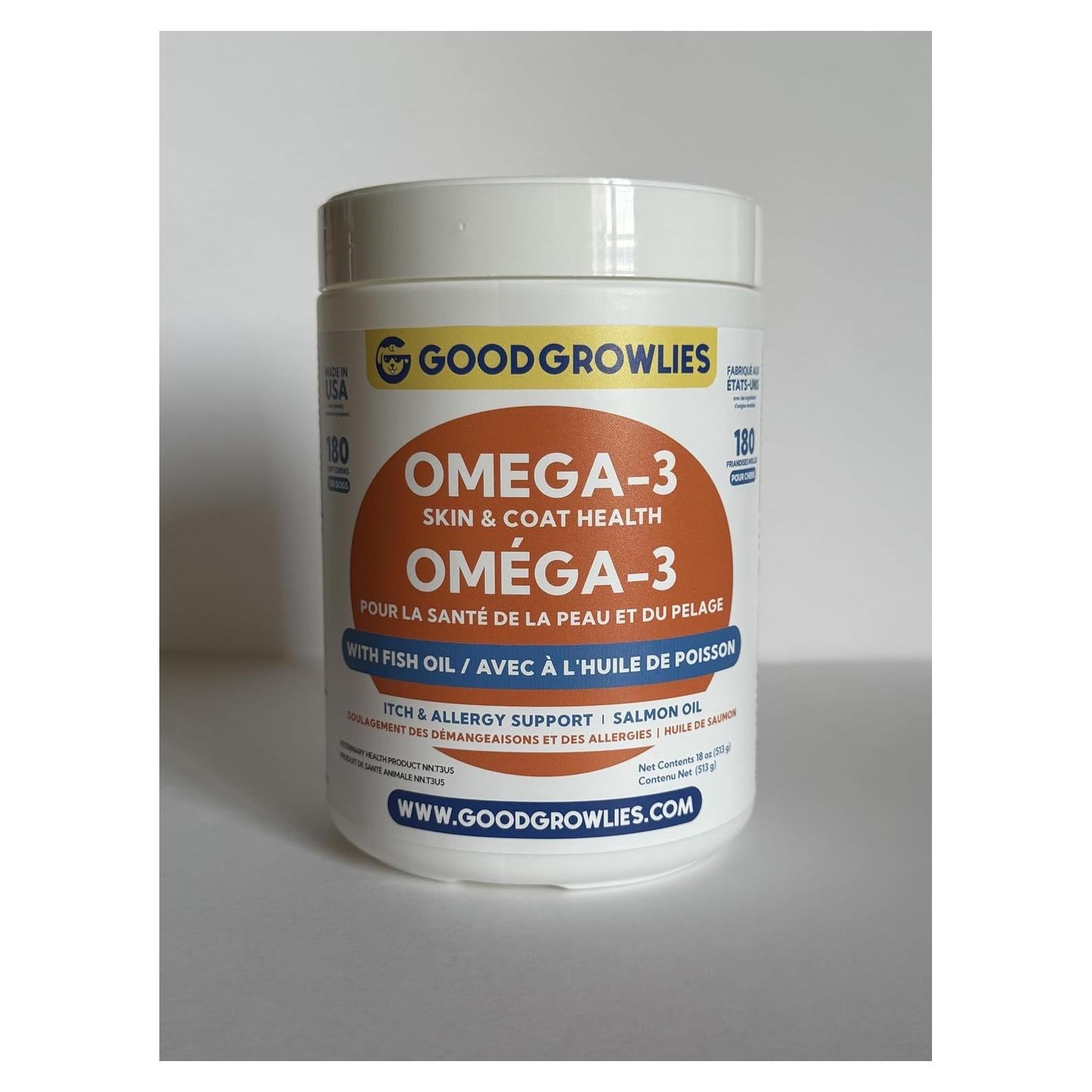 Masticables para Alergias en Perros GoodGrowlies 180Ct
