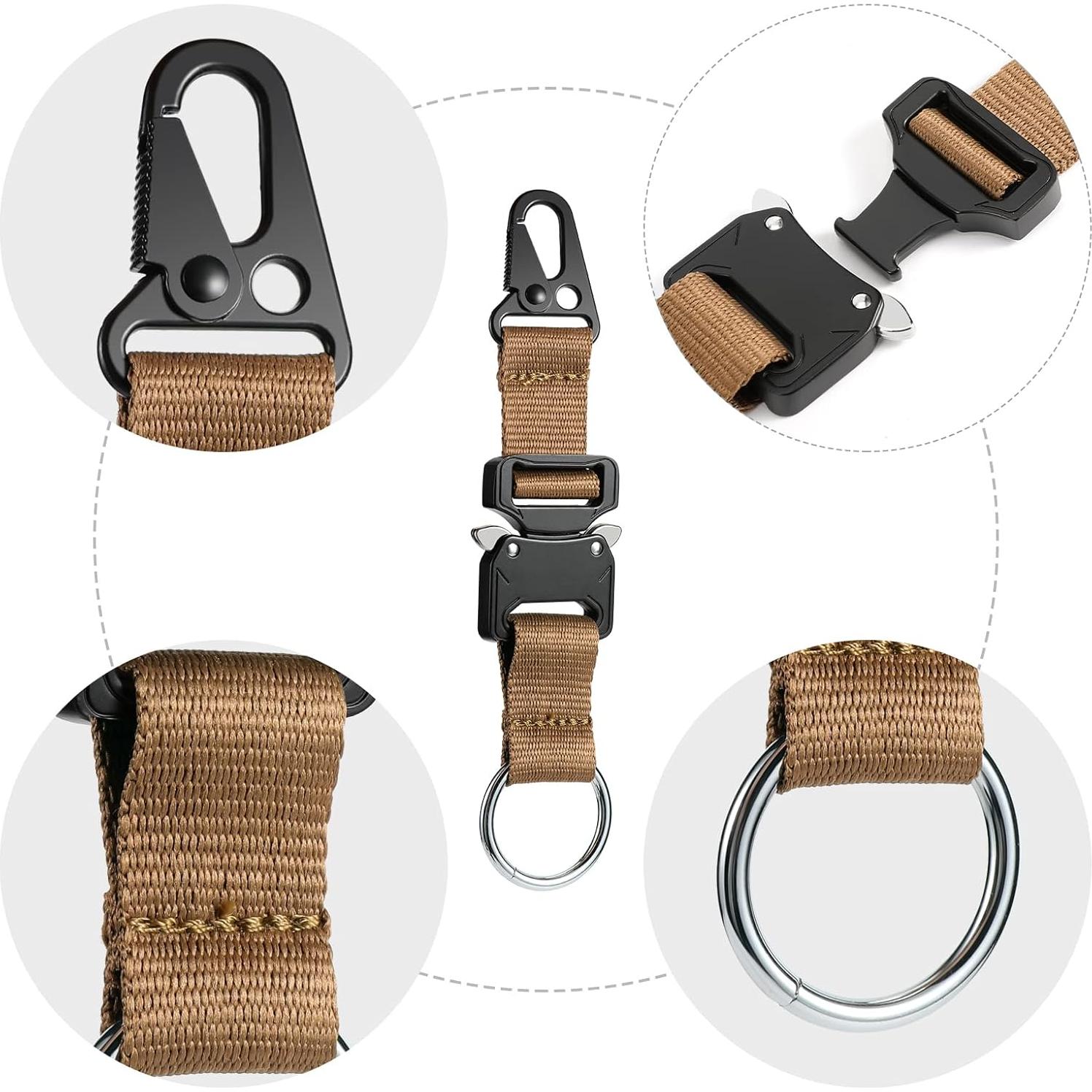 Llave Táctica SOWHUP con Hebilla Rápida y Anillo Inoxidable