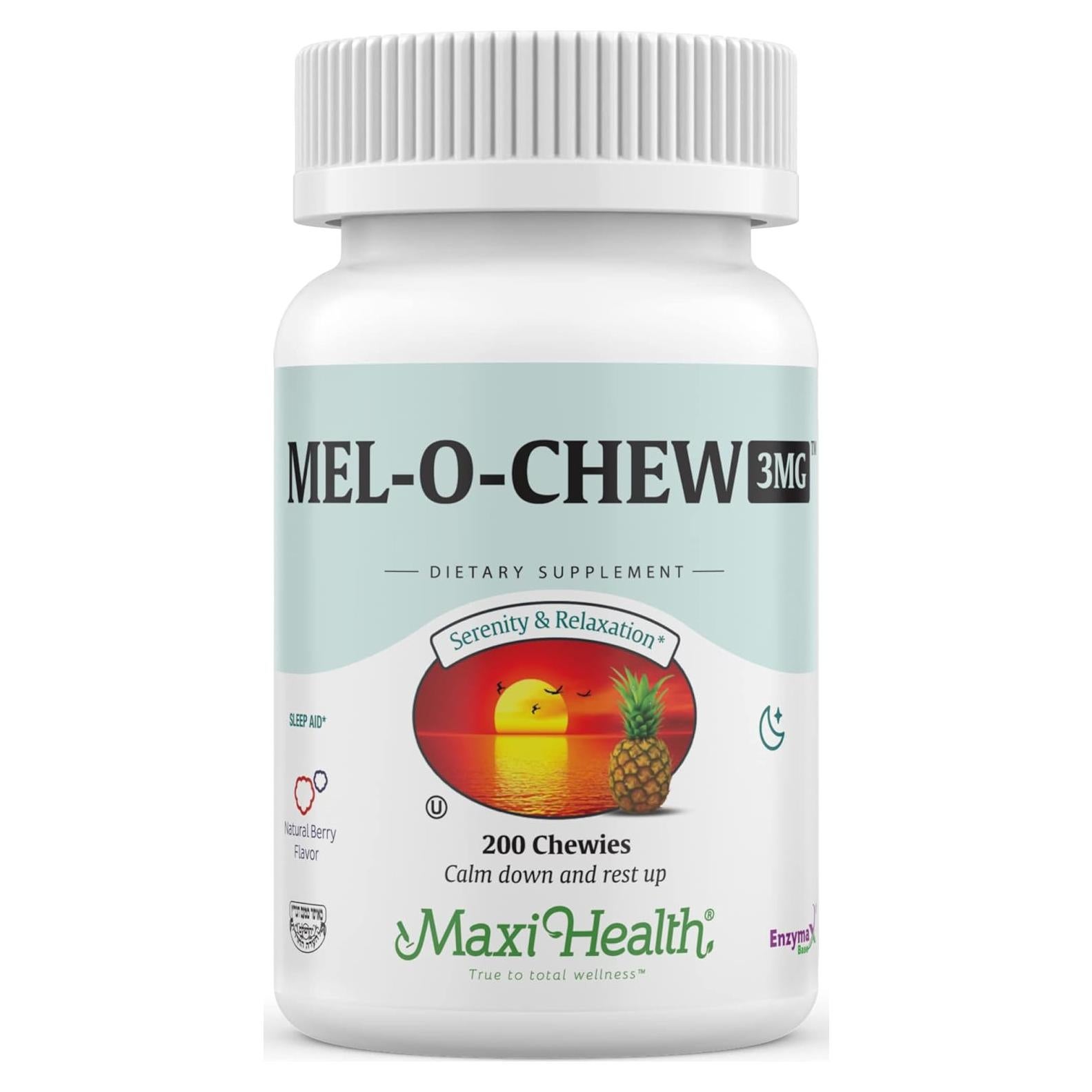 Melatonina Masticable Maxi Health 3 mg - 200 Unidades