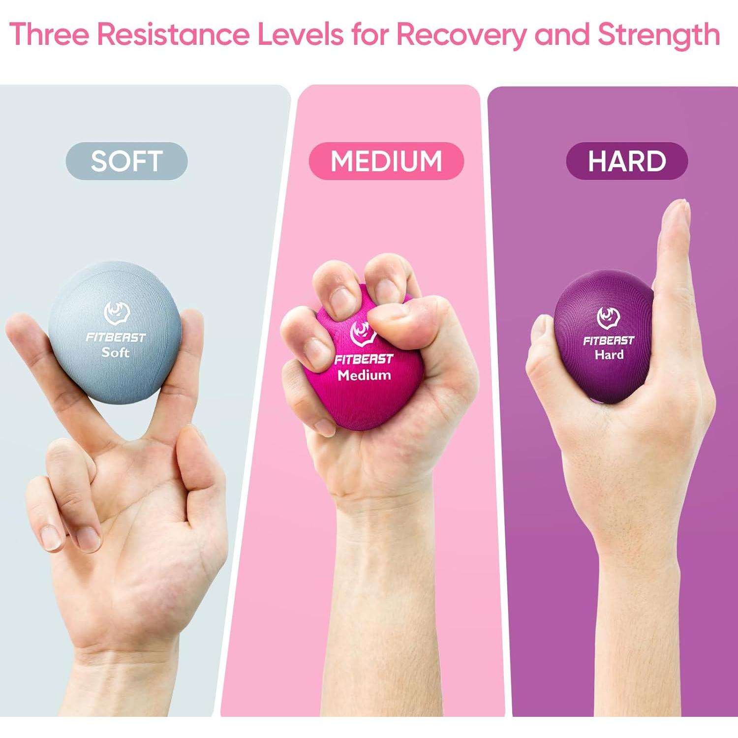 Entrenador de Fuerza de Agarre FitBeast Set 6 Piezas