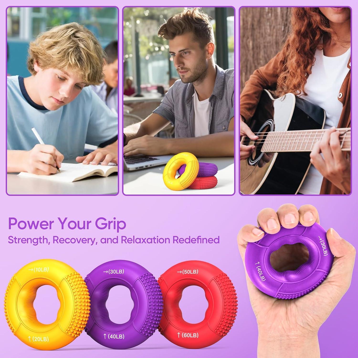 Entrenador de Fuerza de Agarre FitBeast Set 6 Piezas