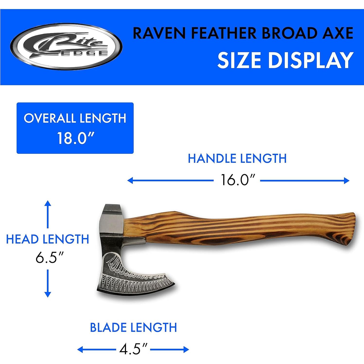 Hacha Vikinga Szco Supplies 44.5 cm con Funda de Cuero