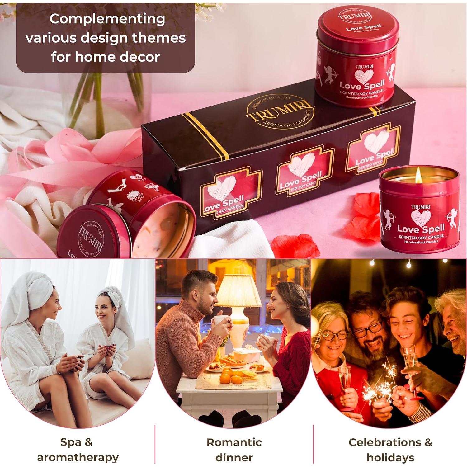 Velas Aromáticas Hechizo de Amor Goldberry - 3 x 140g Soja Orgánica