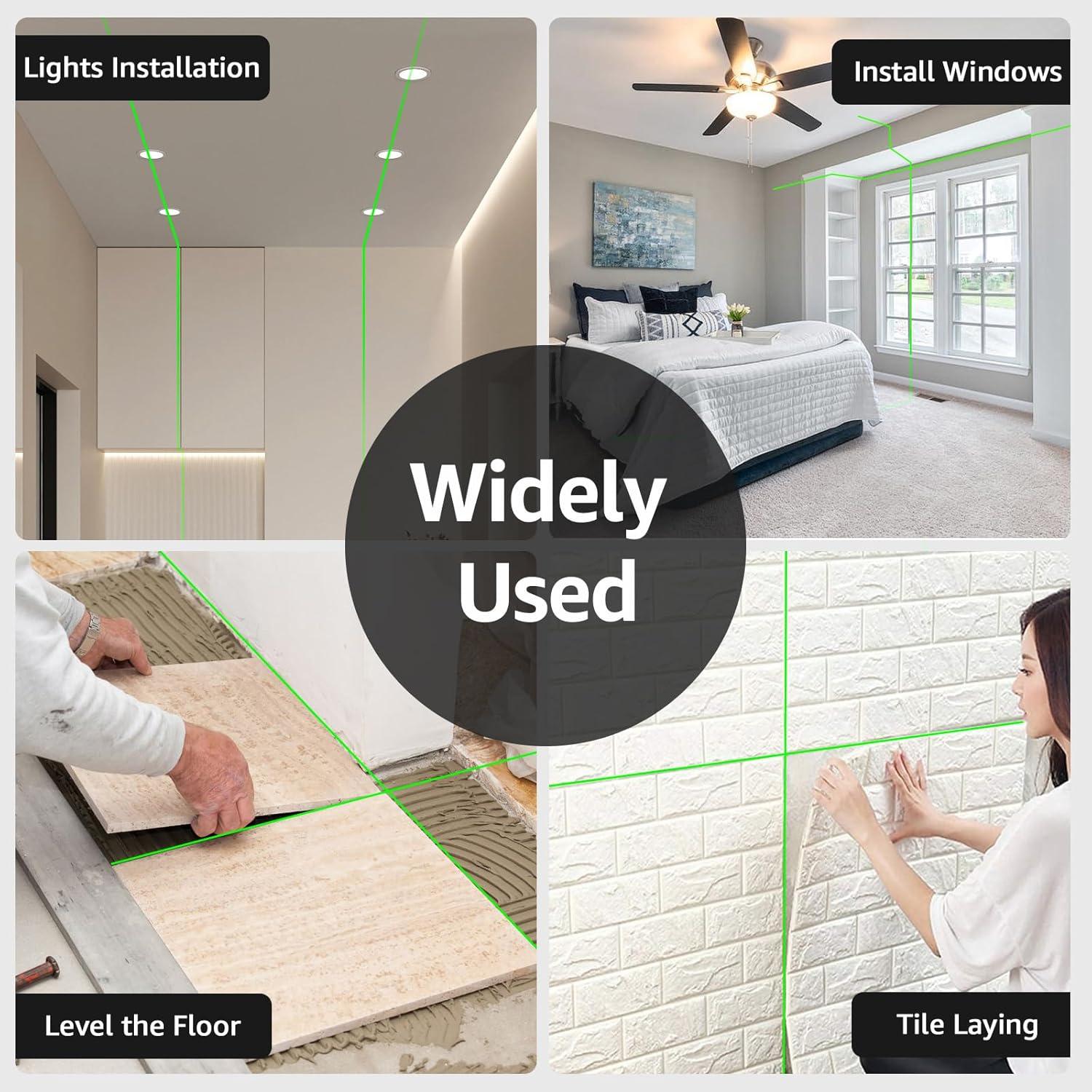 Nivel Láser Huepar 4D 360° Verde Autonivelante con Modo Pulso