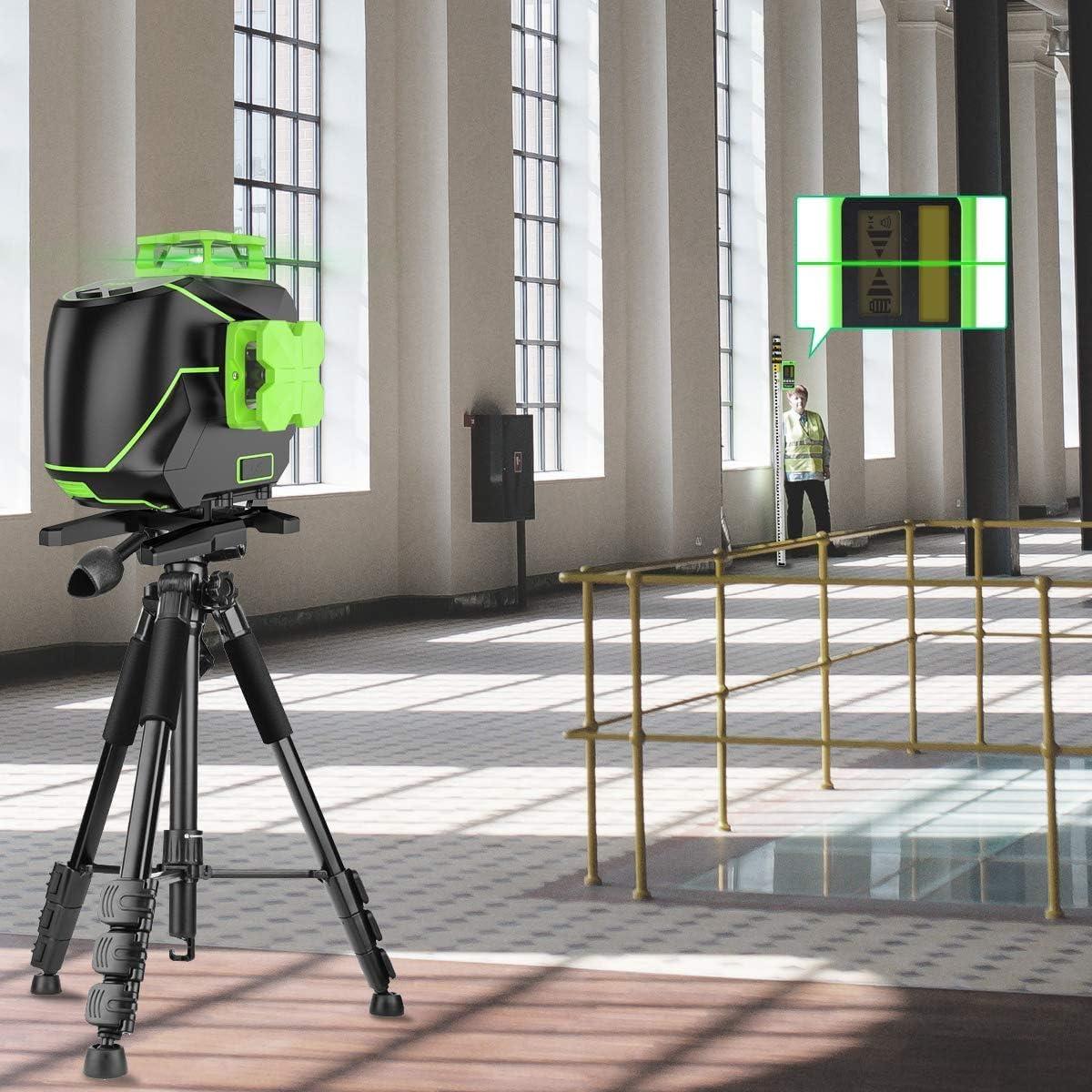 Nivel Láser Huepar 4D 360° Verde Autonivelante con Modo Pulso