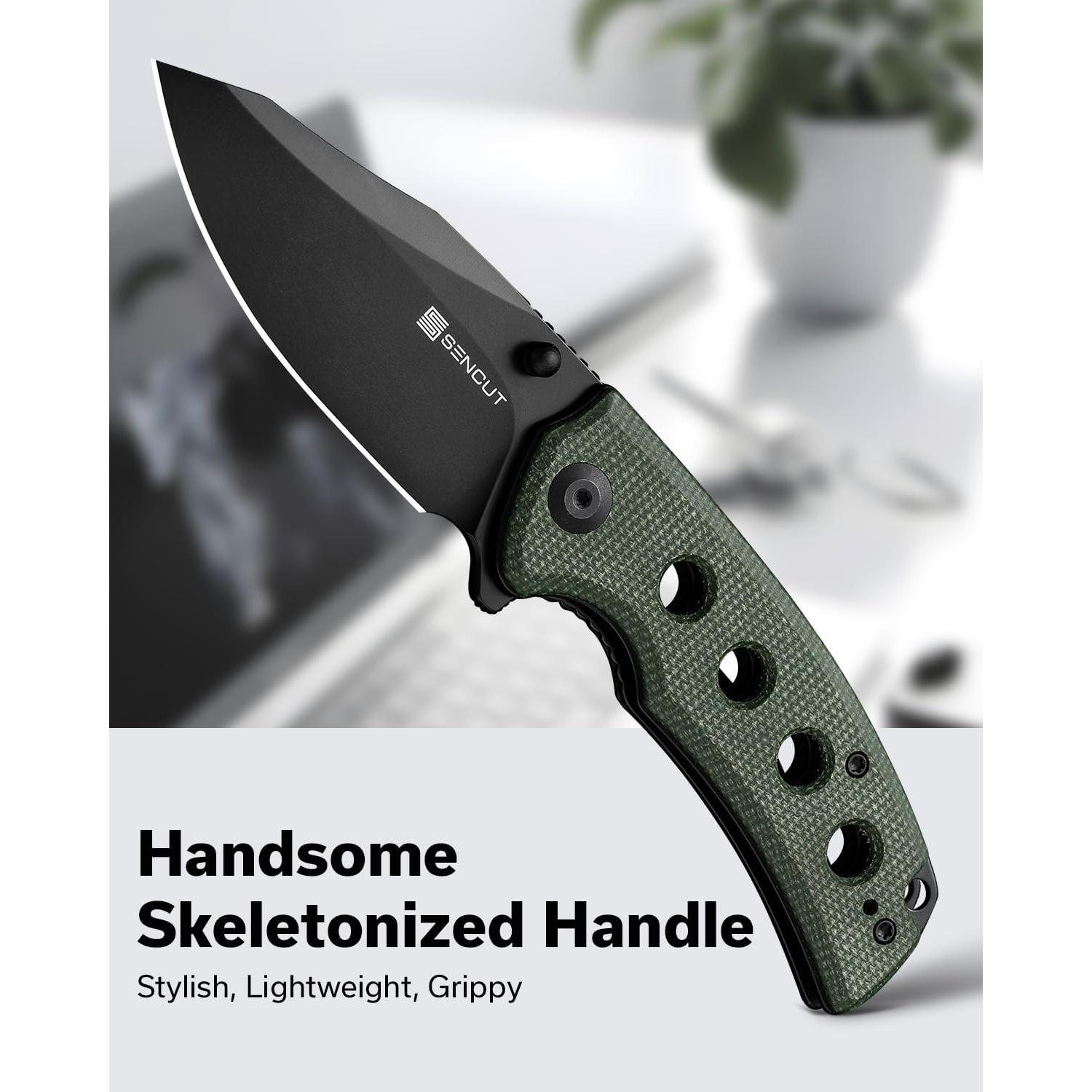 Cuchillo Plegable SENCUT Excalis 7.54 cm Verde EDC
