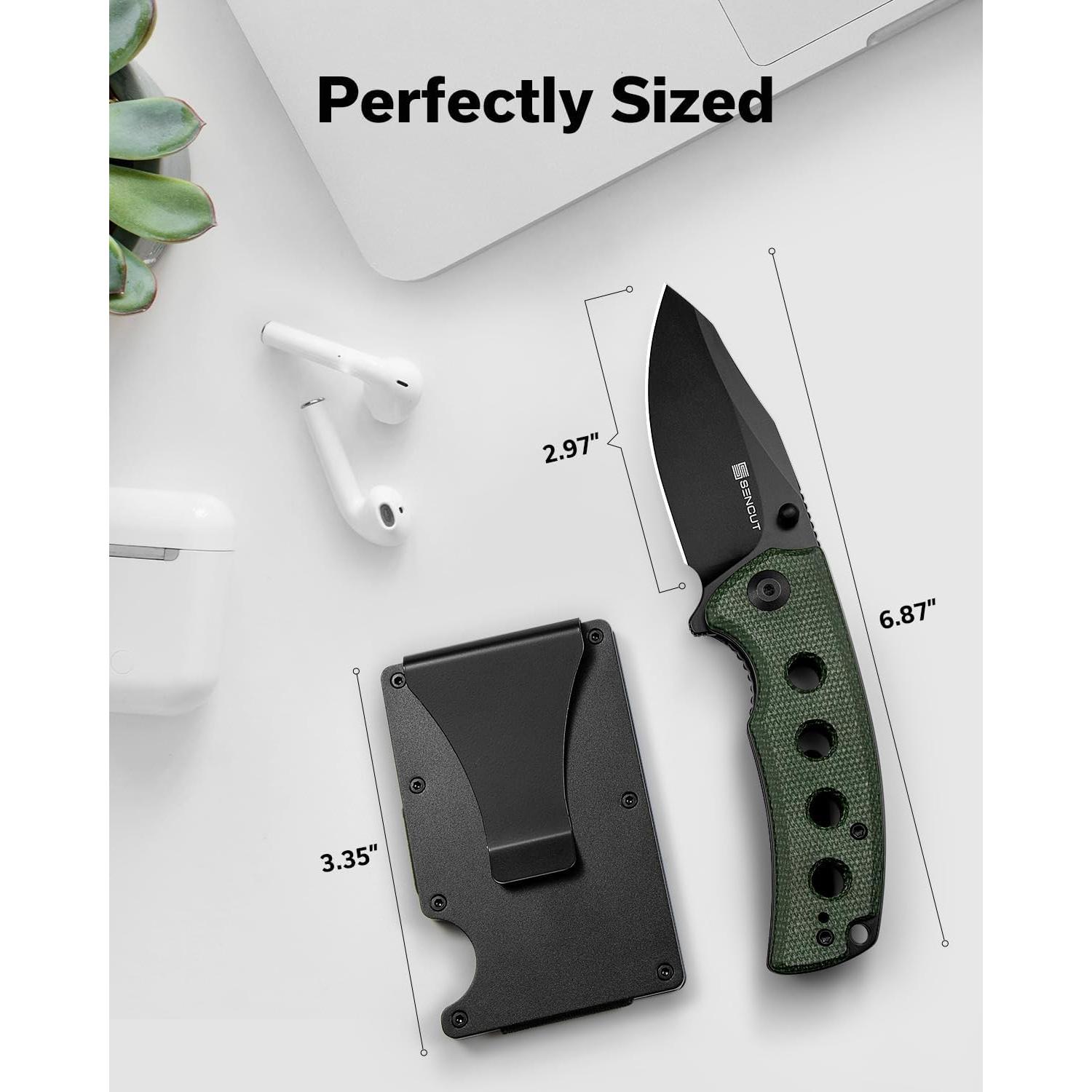 Cuchillo Plegable SENCUT Excalis 7.54 cm Verde EDC