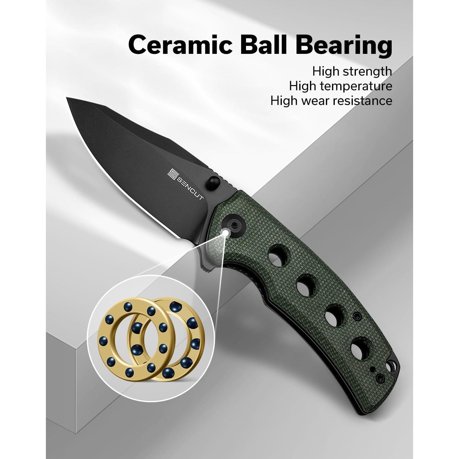 Cuchillo Plegable SENCUT Excalis 7.54 cm Verde EDC