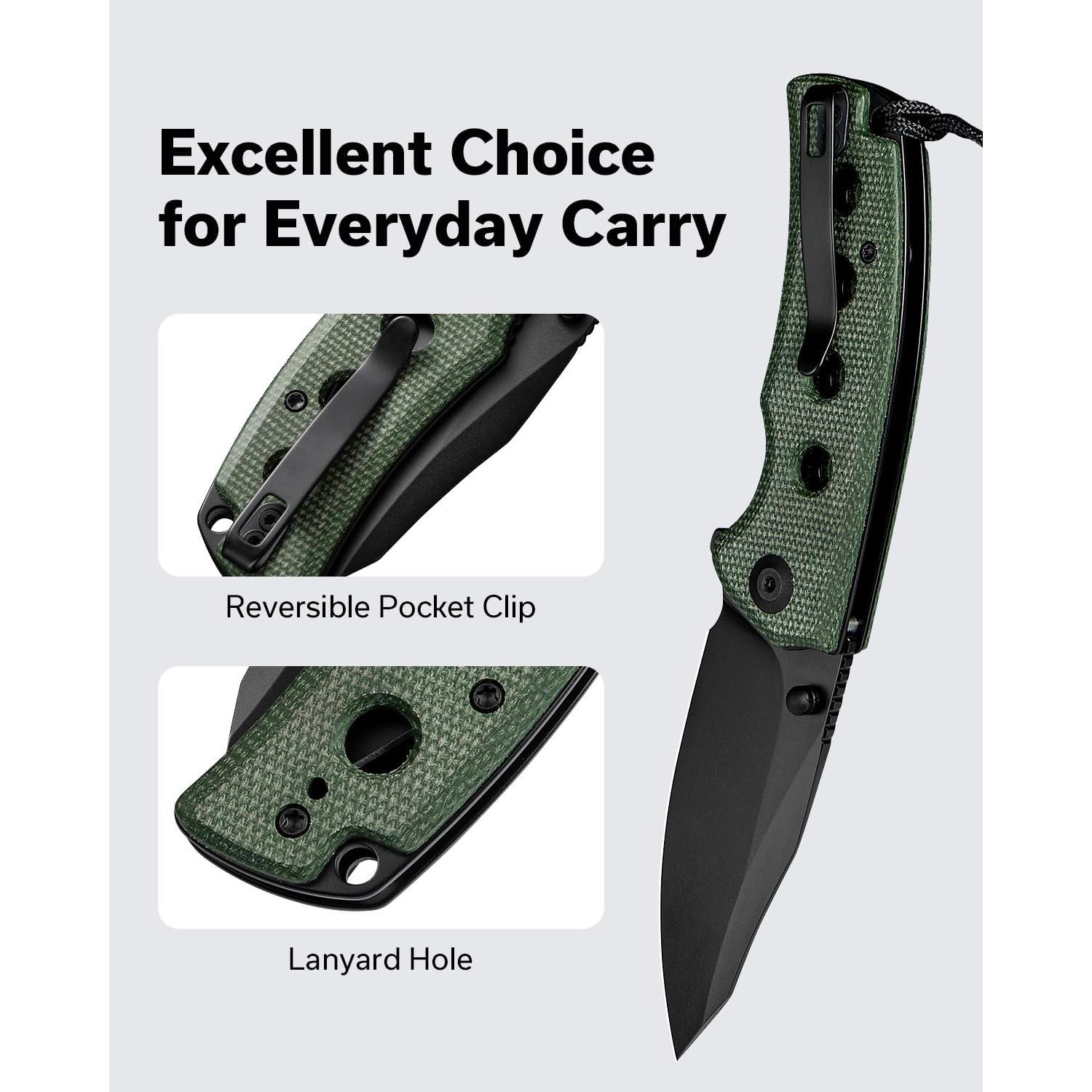 Cuchillo Plegable SENCUT Excalis 7.54 cm Verde EDC