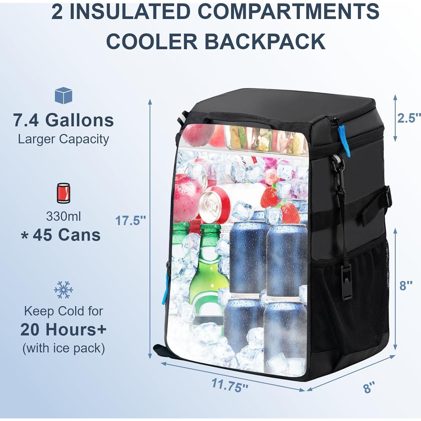 Mochila Enfriadora SPARTER 30 Latas Aislada Impermeable