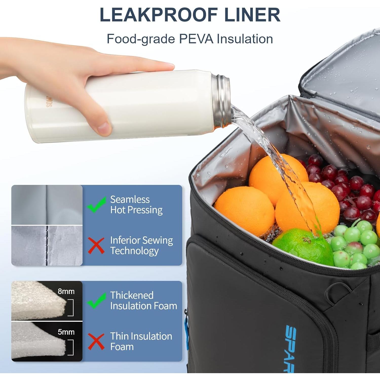 Mochila Enfriadora SPARTER 30 Latas Aislada Impermeable