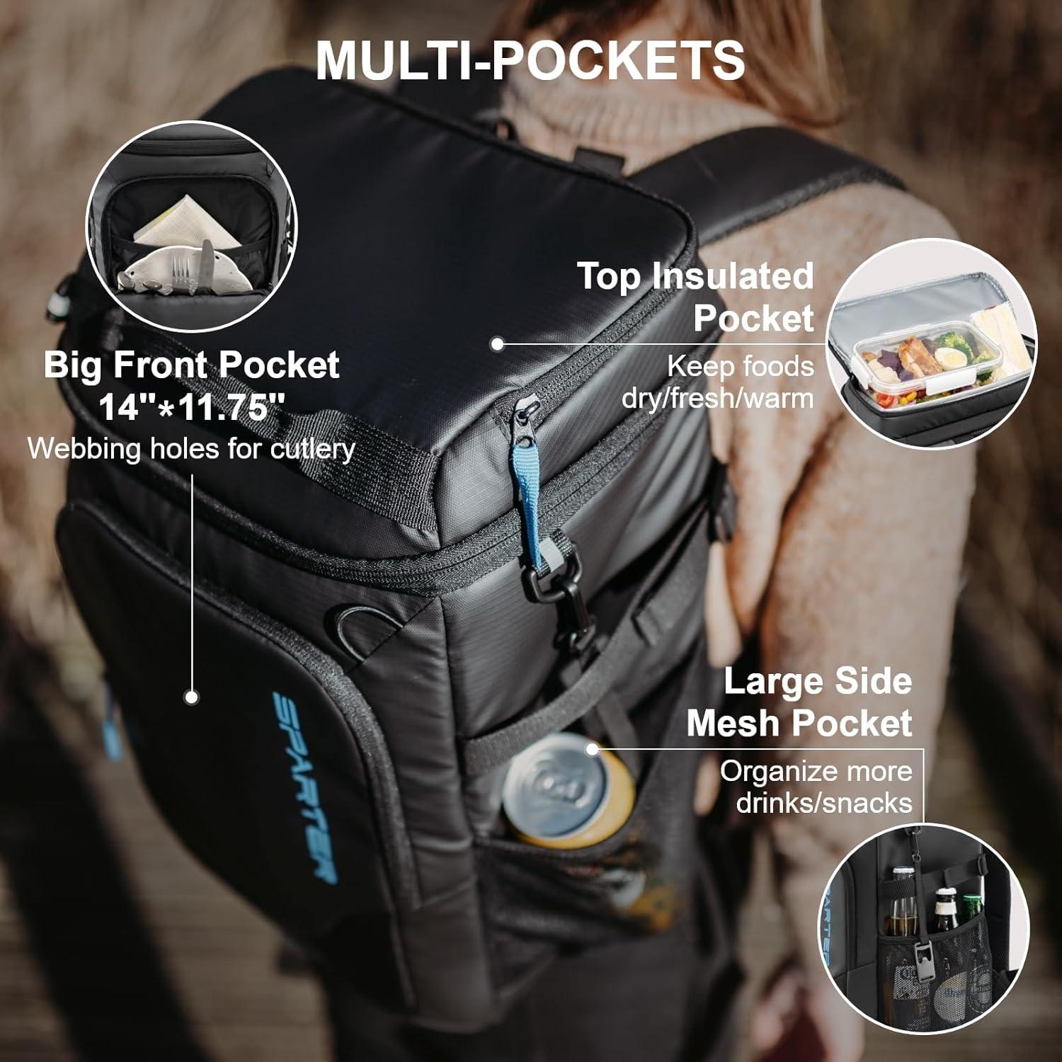 Mochila Enfriadora SPARTER 30 Latas Aislada Impermeable