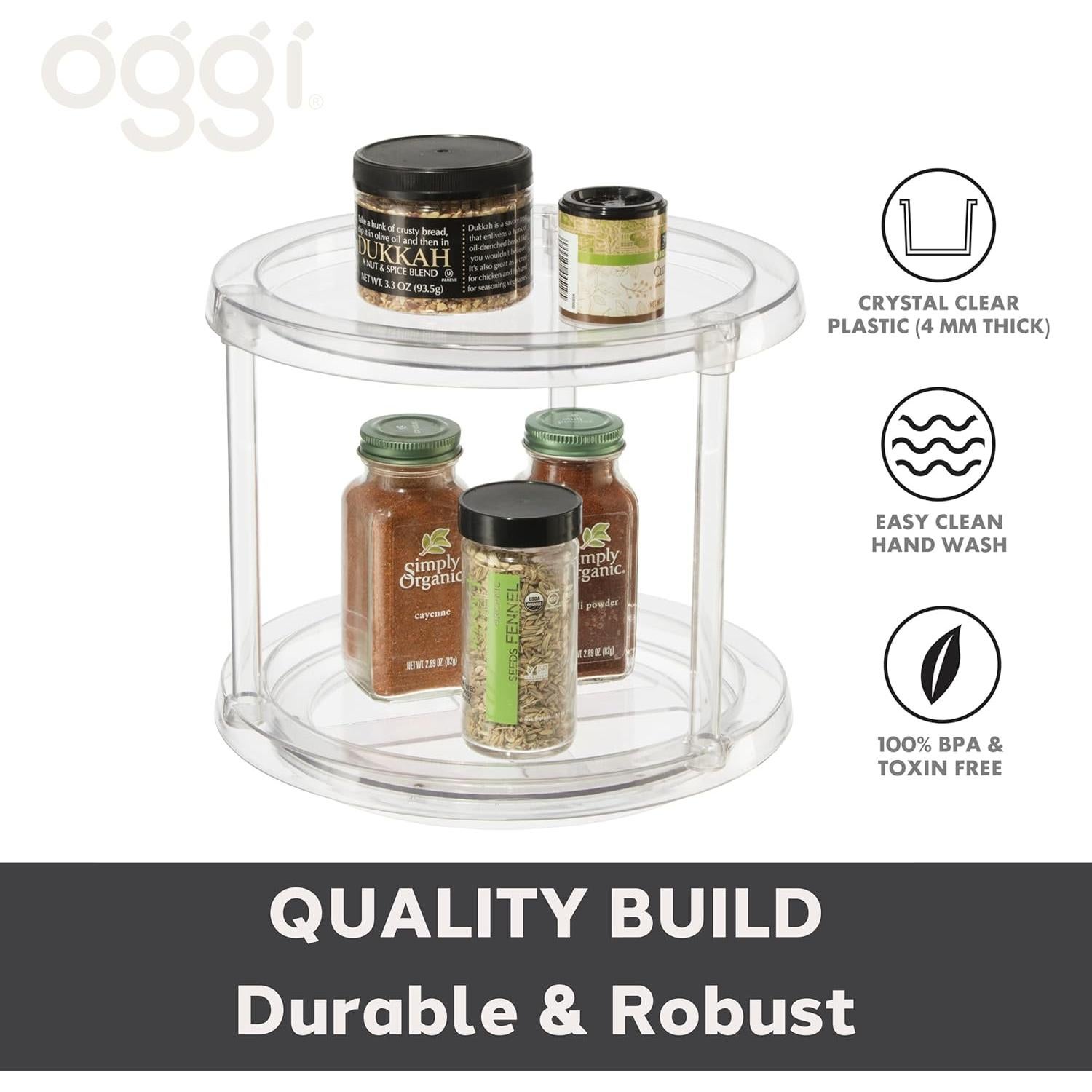 Organizador Giratorio Oggi 2 Niveles 24.77 cm para Cocina