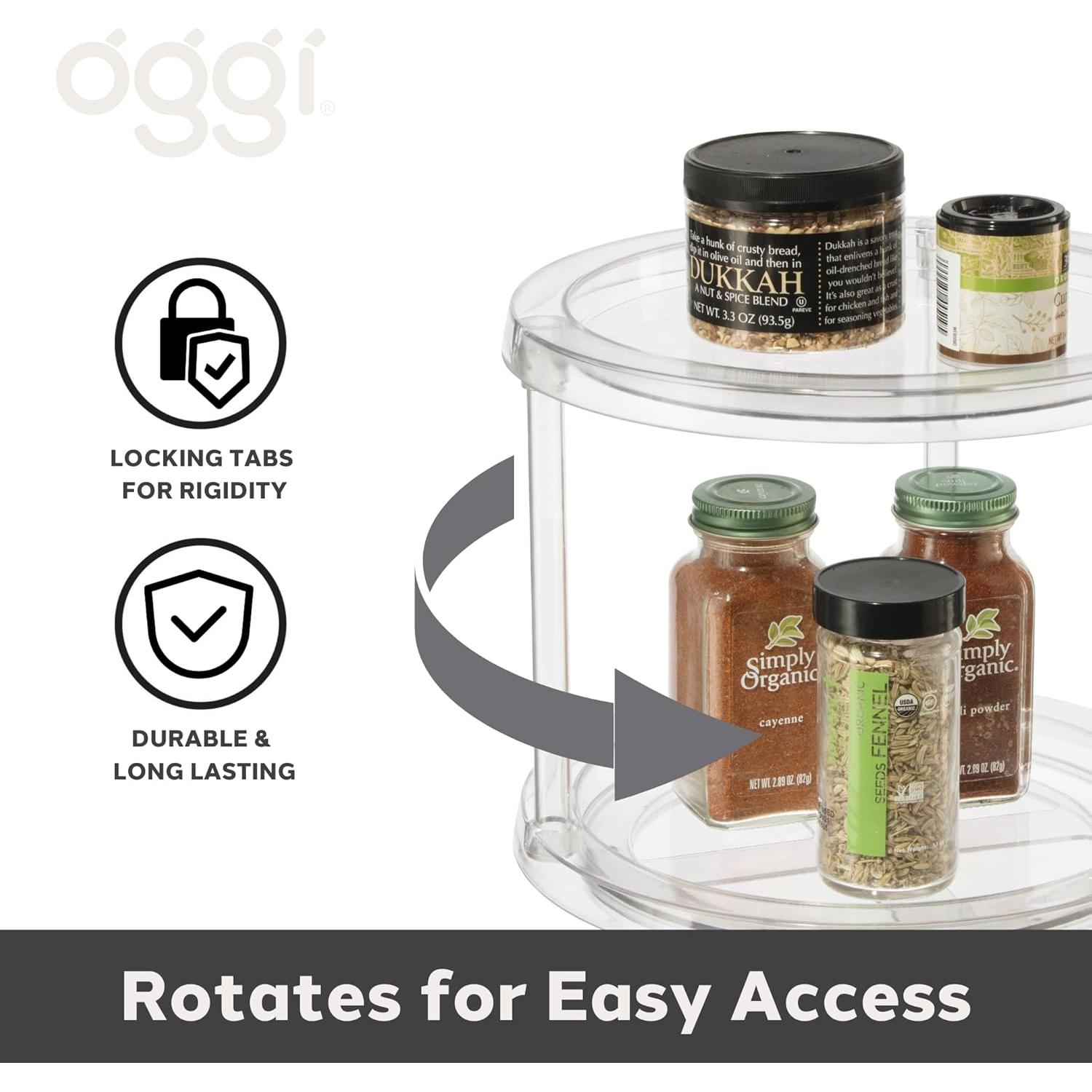 Organizador Giratorio Oggi 2 Niveles 24.77 cm para Cocina