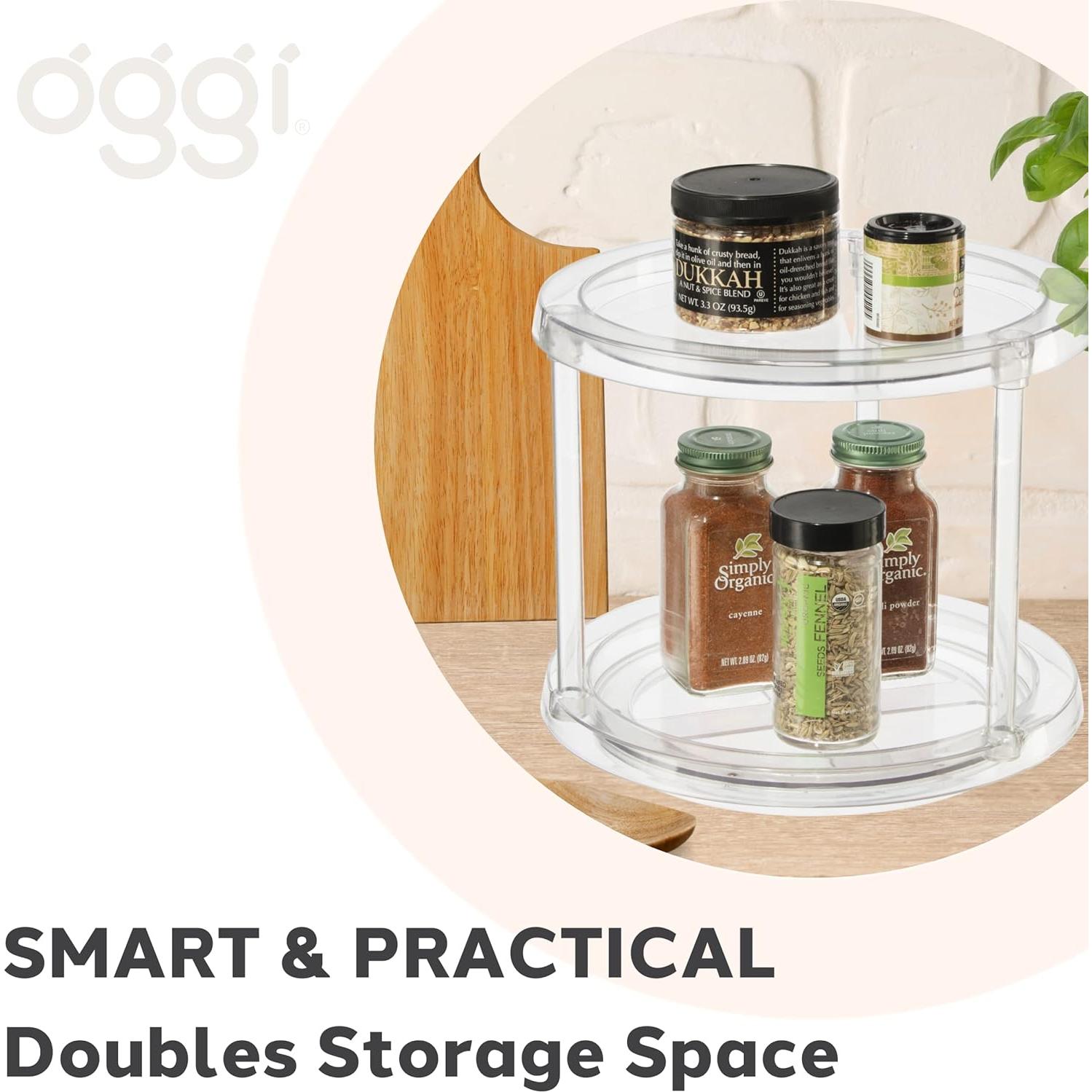 Organizador Giratorio Oggi 2 Niveles 24.77 cm para Cocina