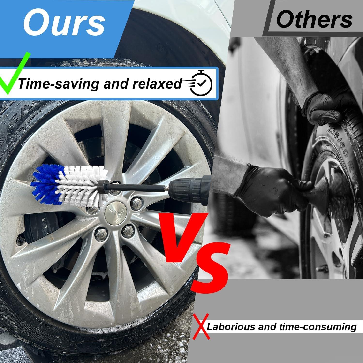 Kit de Cepillos de Limpieza para Ruedas Tialero 2 Pcs