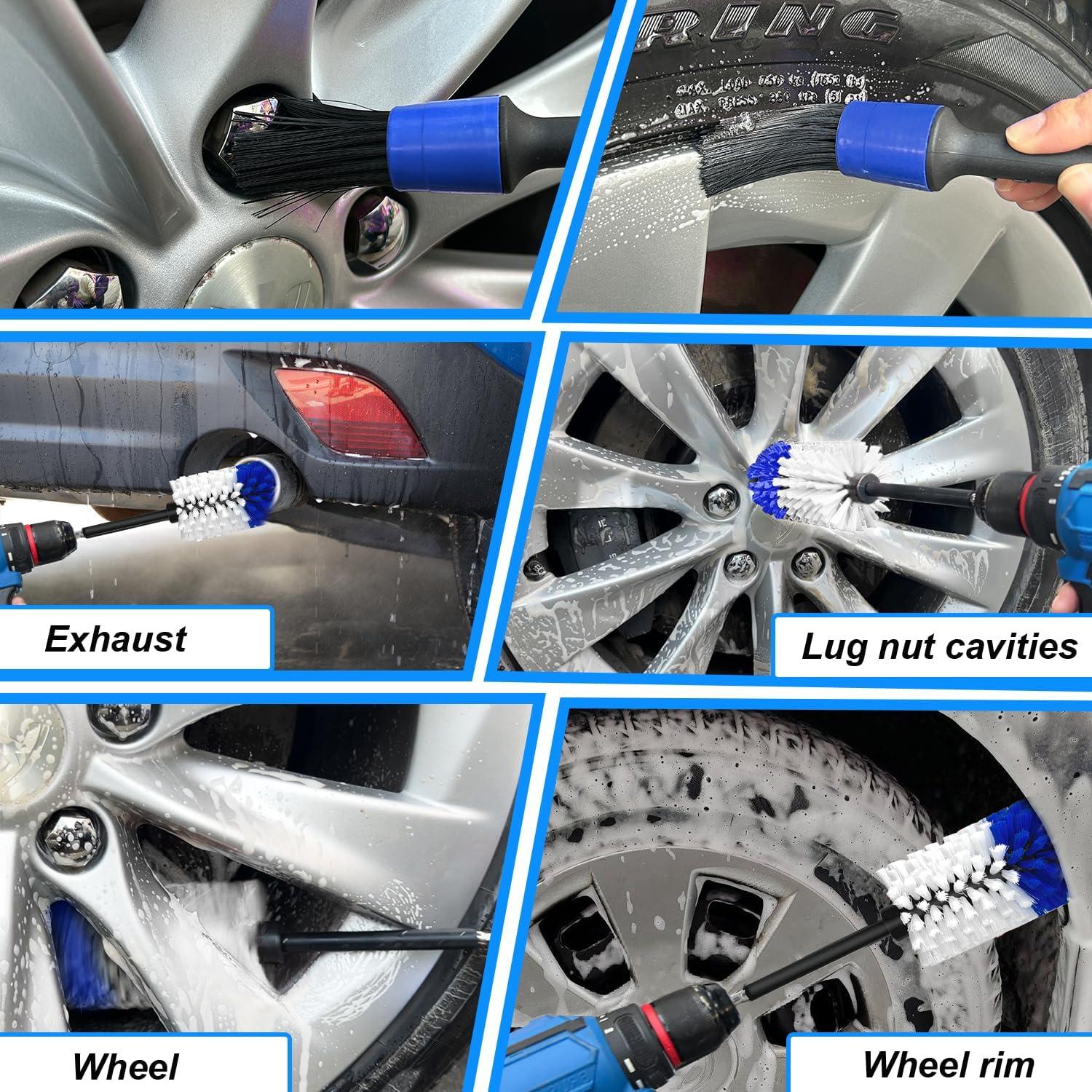 Kit de Cepillos de Limpieza para Ruedas Tialero 2 Pcs