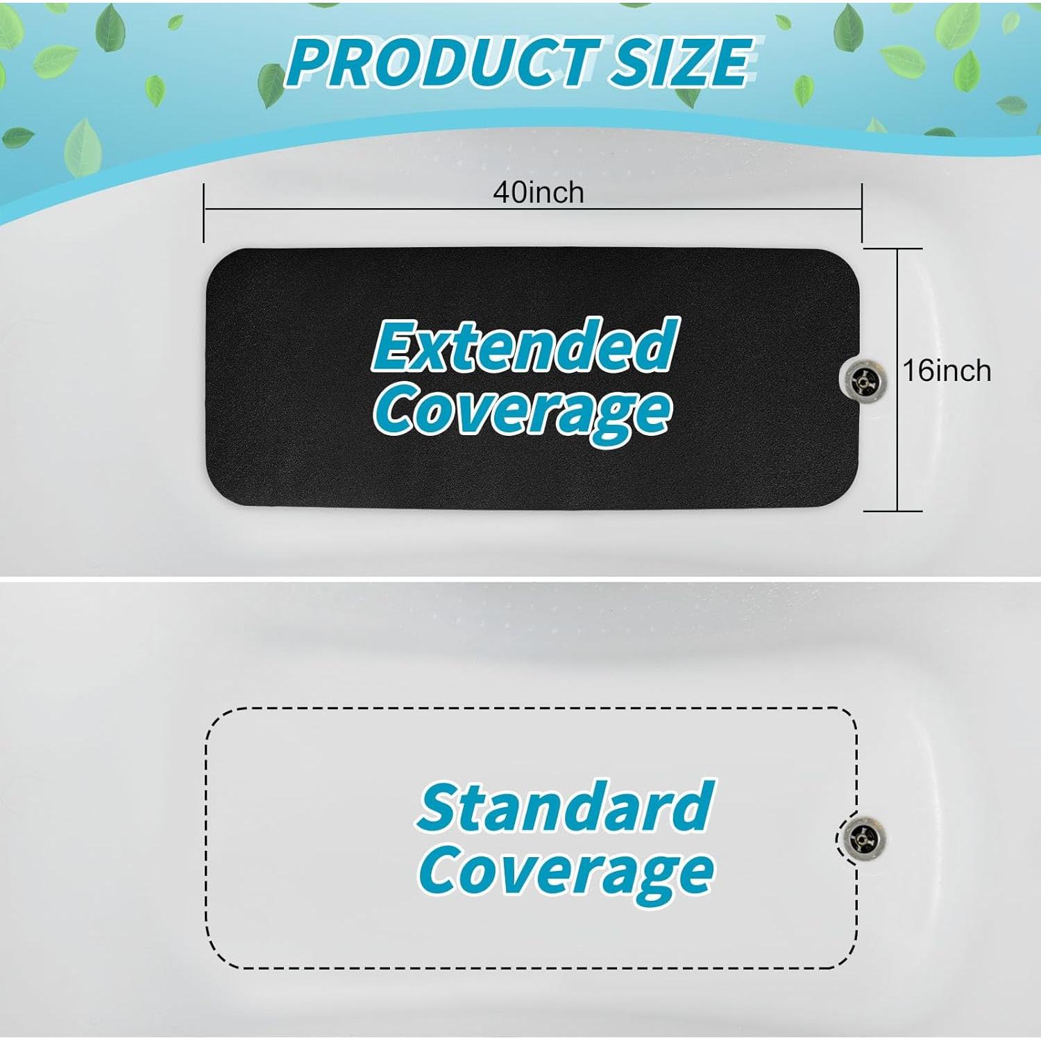 Alfombrilla de Baño Antideslizante Dunzoom 40.5x101.5cm Negra