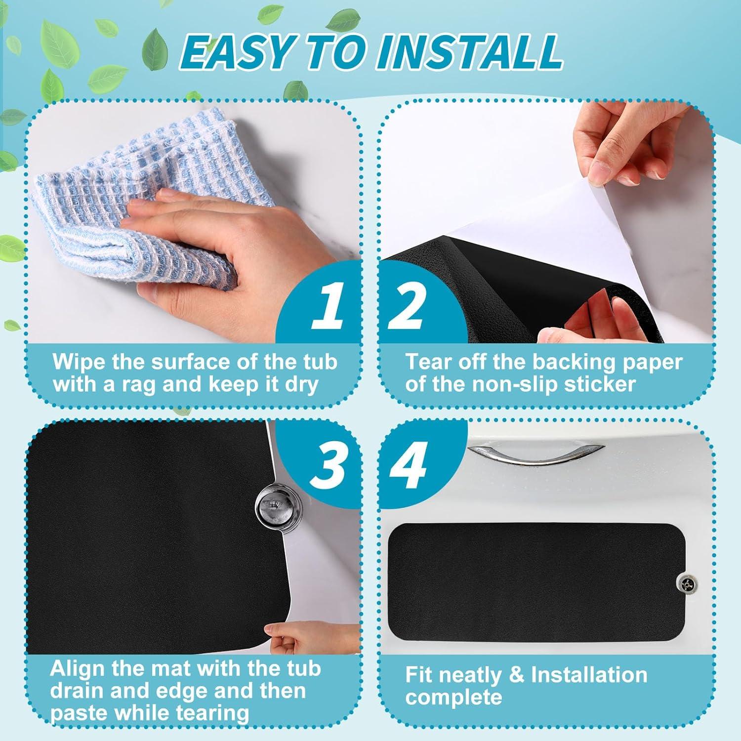 Alfombrilla de Baño Antideslizante Dunzoom 40.5x101.5cm Negra