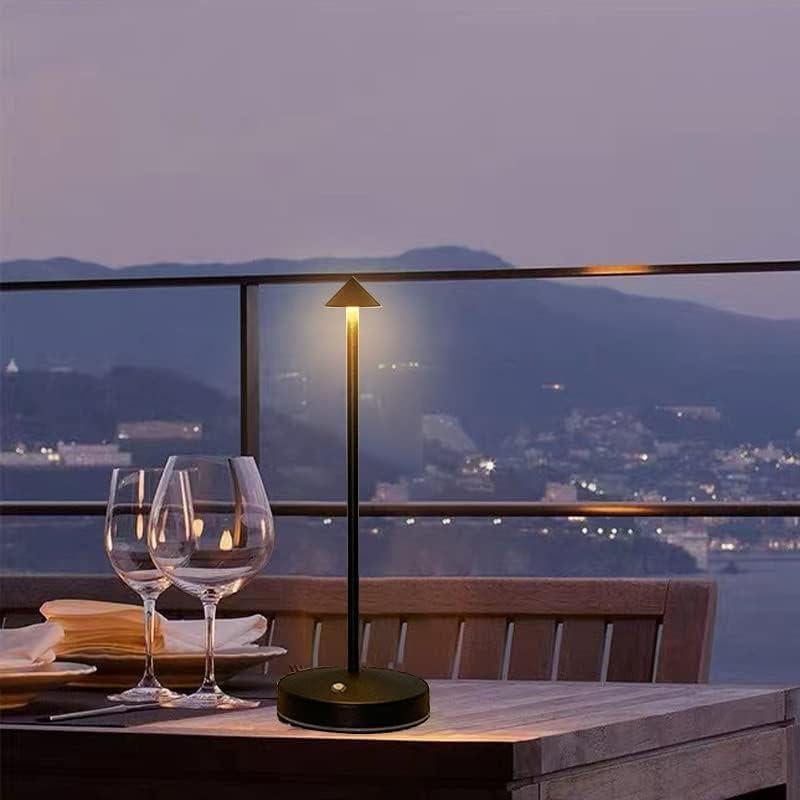 2 Lámparas Inalámbricas Eypid Recargables Minimalistas Negro