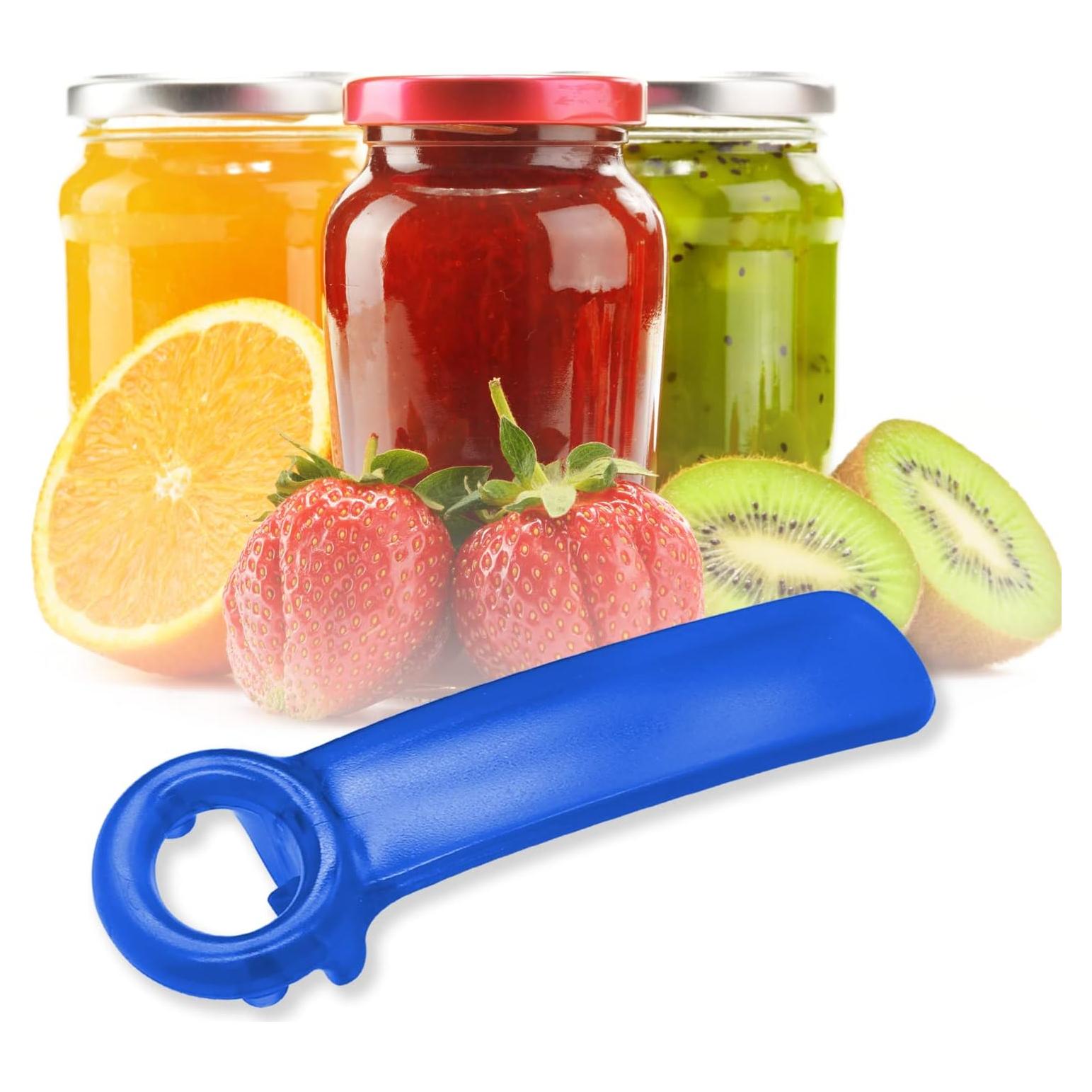 1 Pack Blue Jar-key Jar Opener The Original Easy Use by Anyone (Transparent)