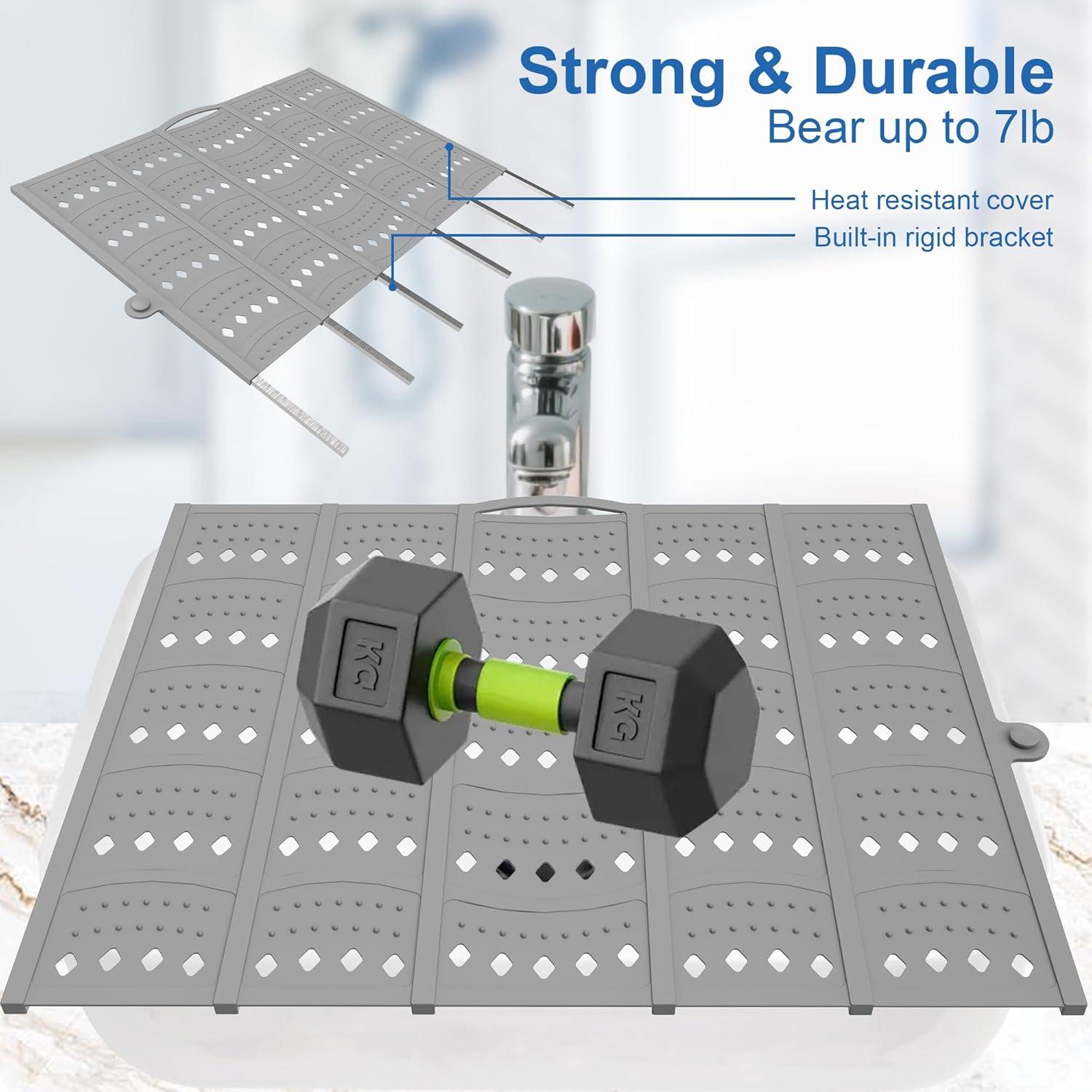 Cubierta de Lavabo Mofason 51.3x40.1cm Gris Organizador