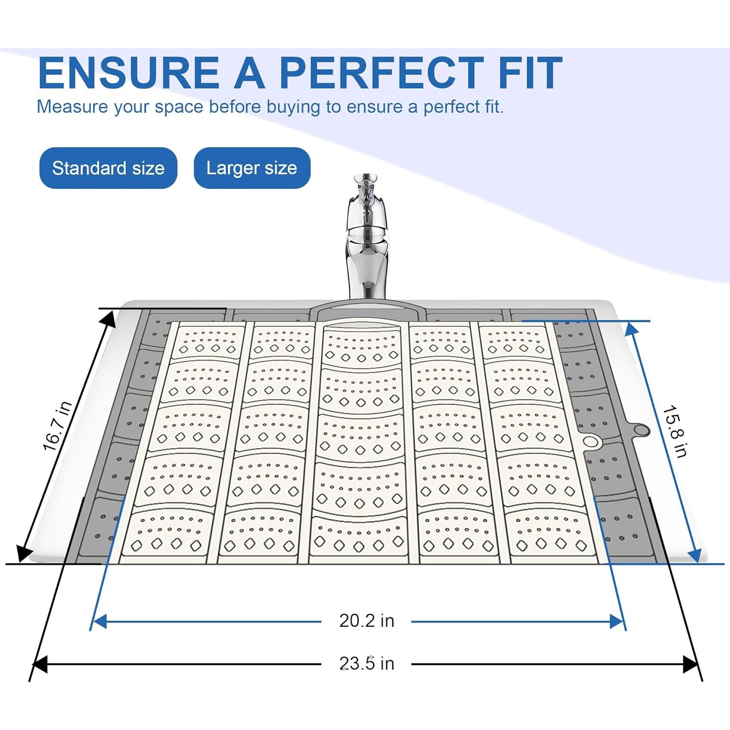 Cubierta de Lavabo Mofason 51.3x40.1cm Gris Organizador