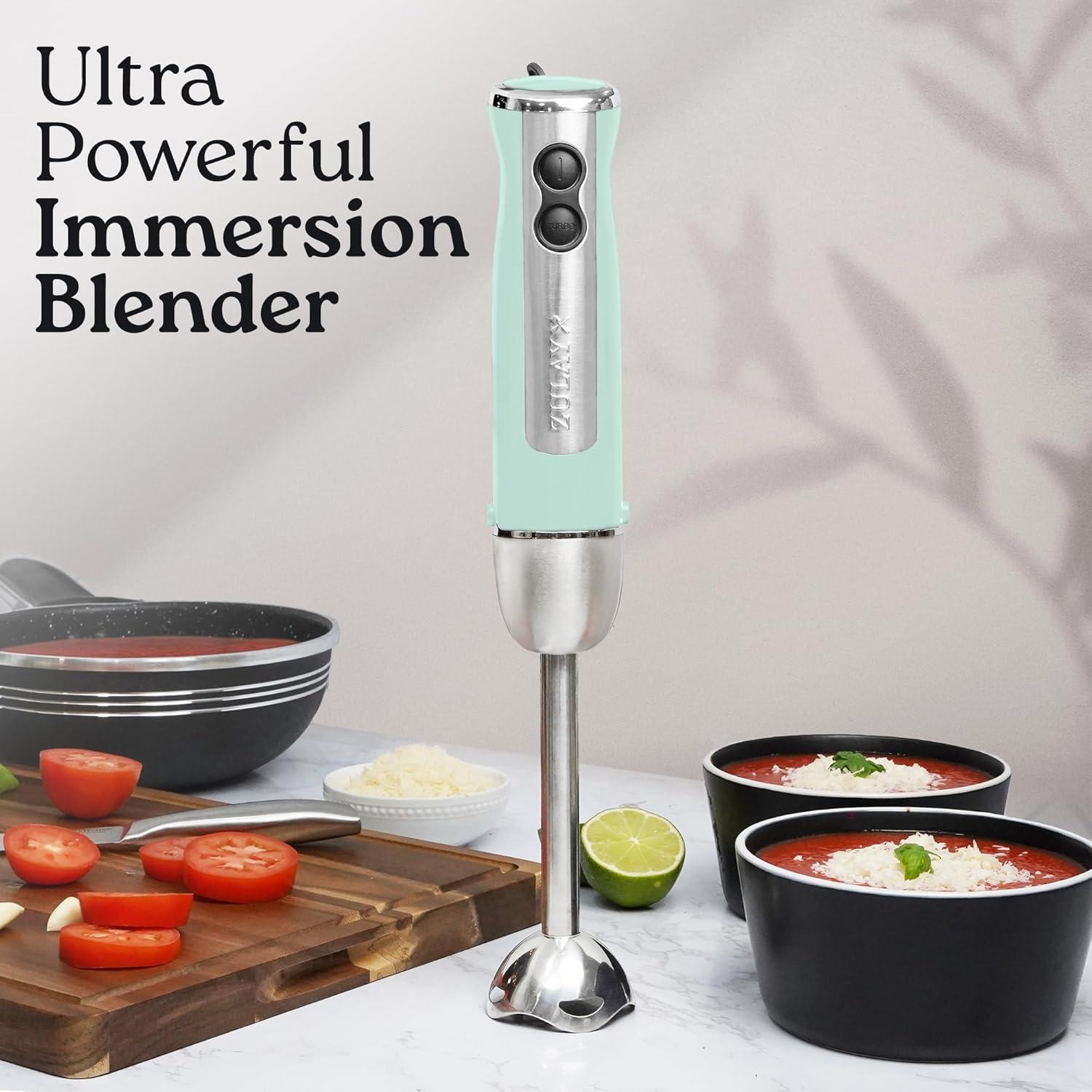 Batidora de Inmersión Zulay Kitchen 800W Turbo Aqua