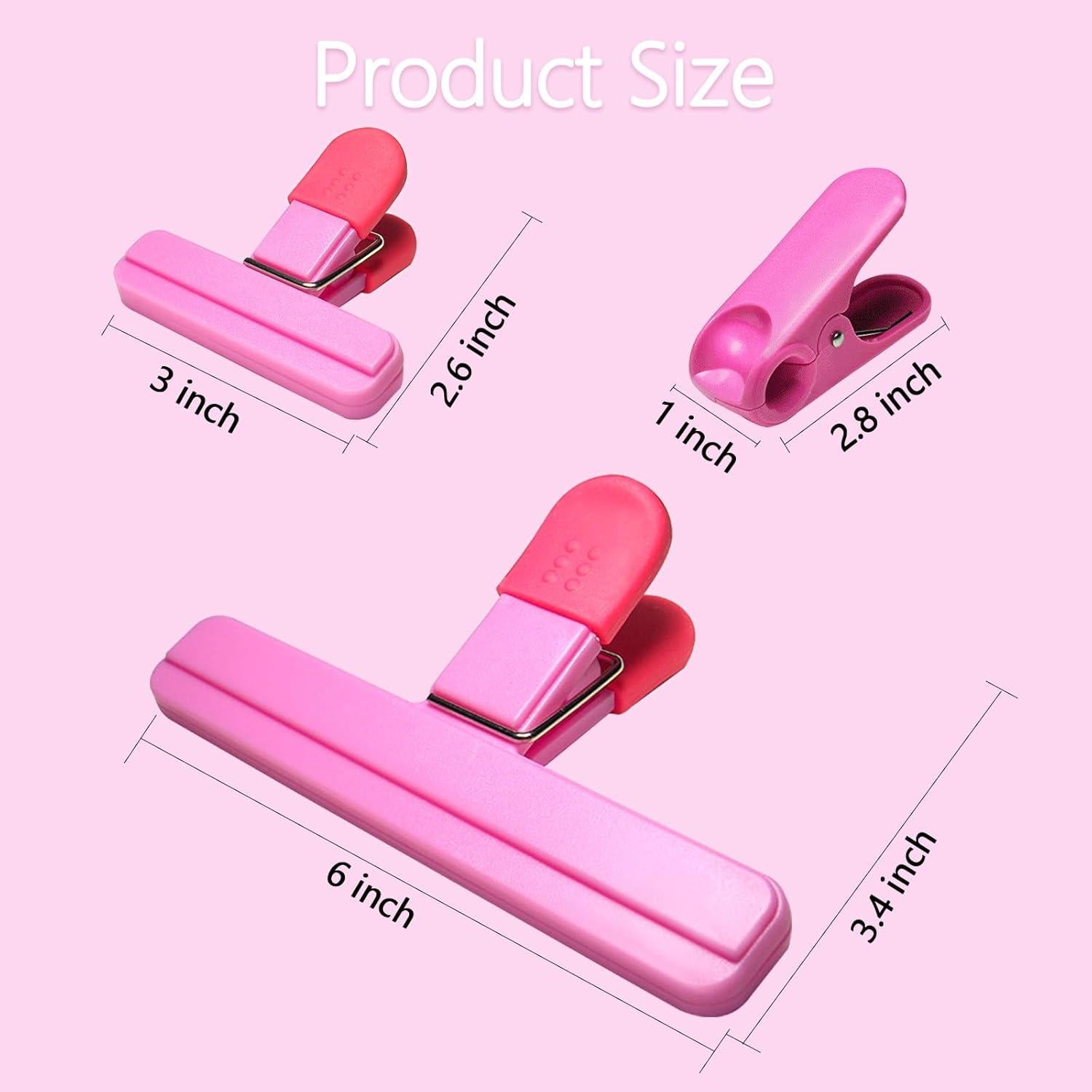 11 Clips de Bolsa de Comida Aranray - 3 Grandes, 6 Pequeños, 2 Redondos