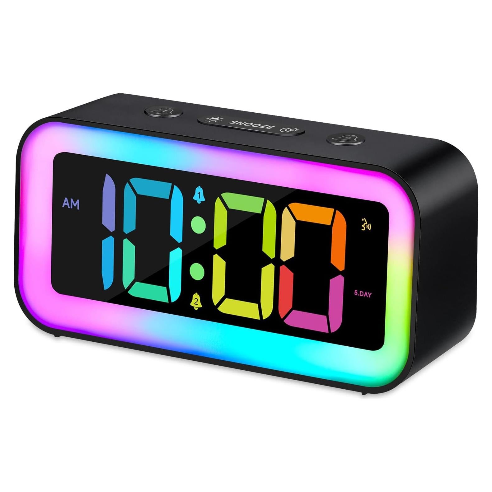 Reloj Despertador Ruidoso Cadmos 202DYNAMIC con Luz RGB