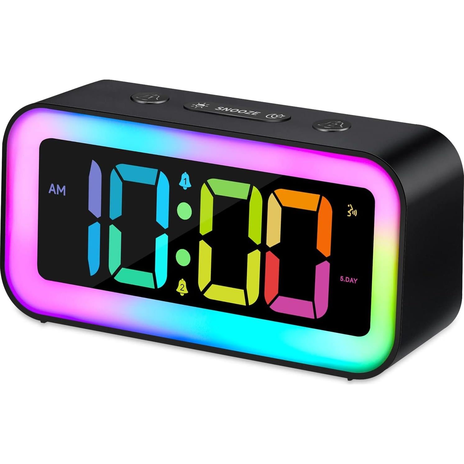 Reloj Despertador Ruidoso Cadmos 202DYNAMIC con Luz RGB