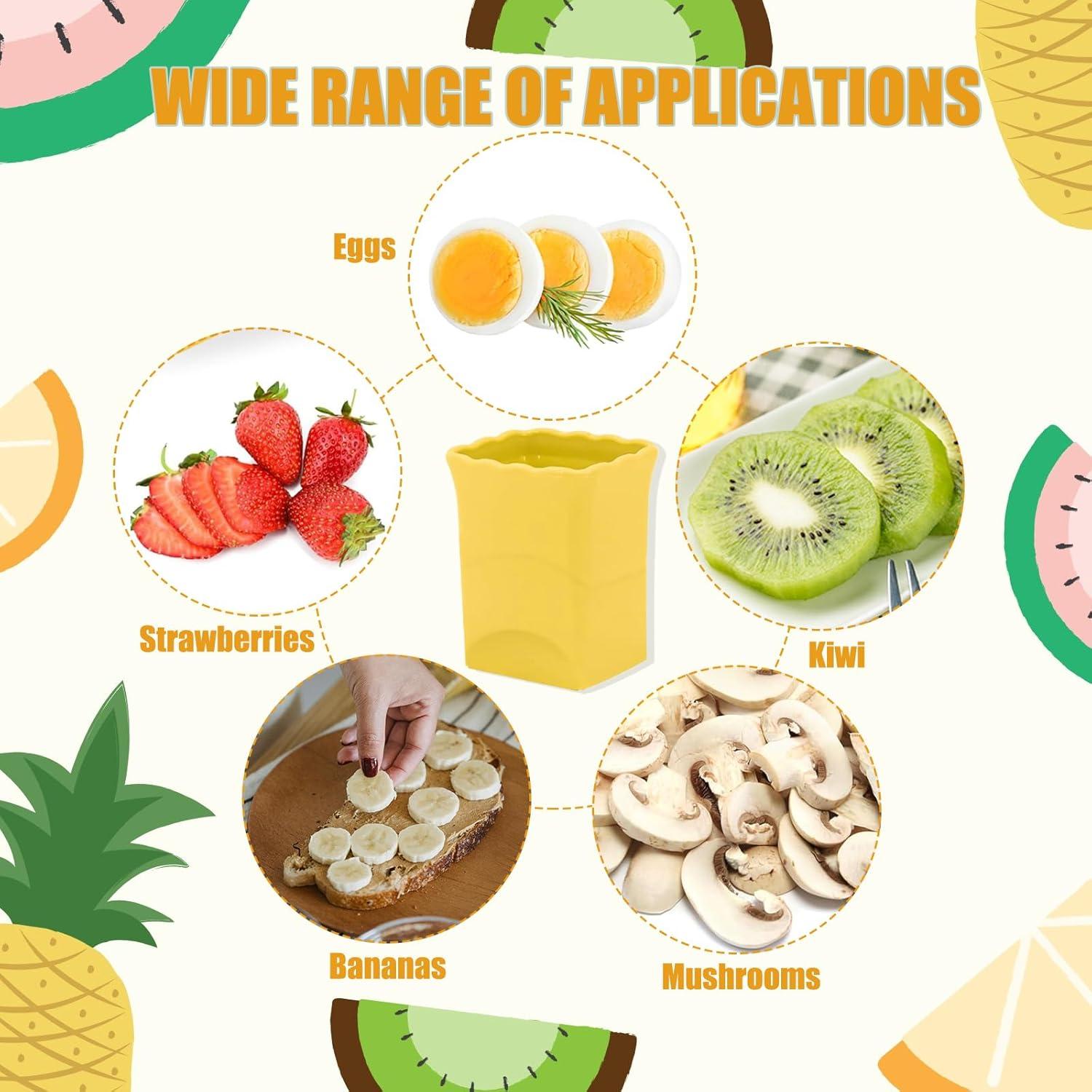 Cortadores de Frutas y Huevos GZMAISULEE - 2 Piezas Acero Inoxidable