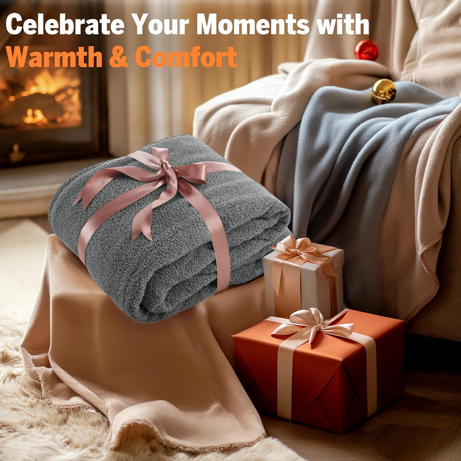 Manta Térmica Serta Individual 157x213 cm Gris Eléctrica