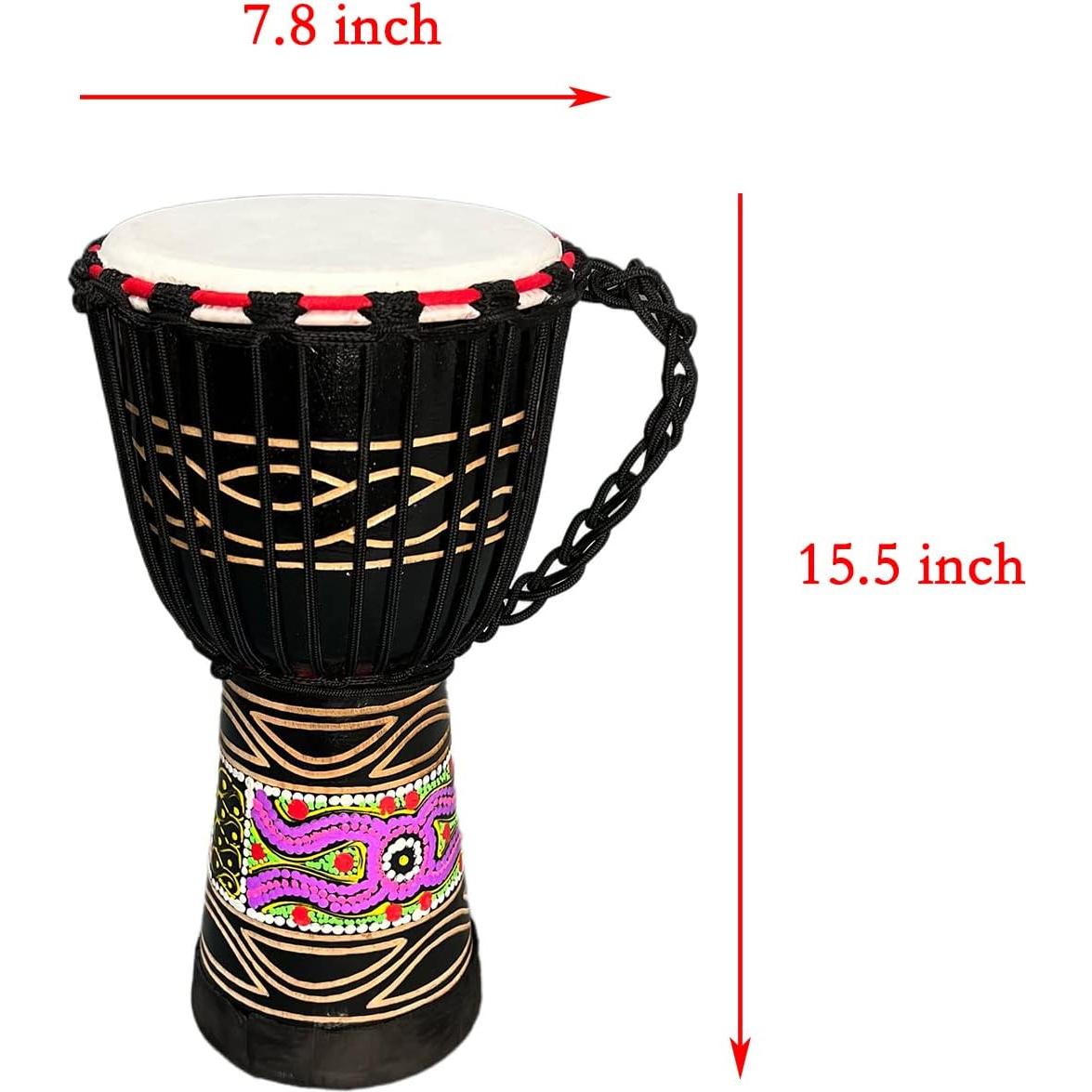 Djembe BALSTD 39.37 cm Piel de Cabra Nubes Negras