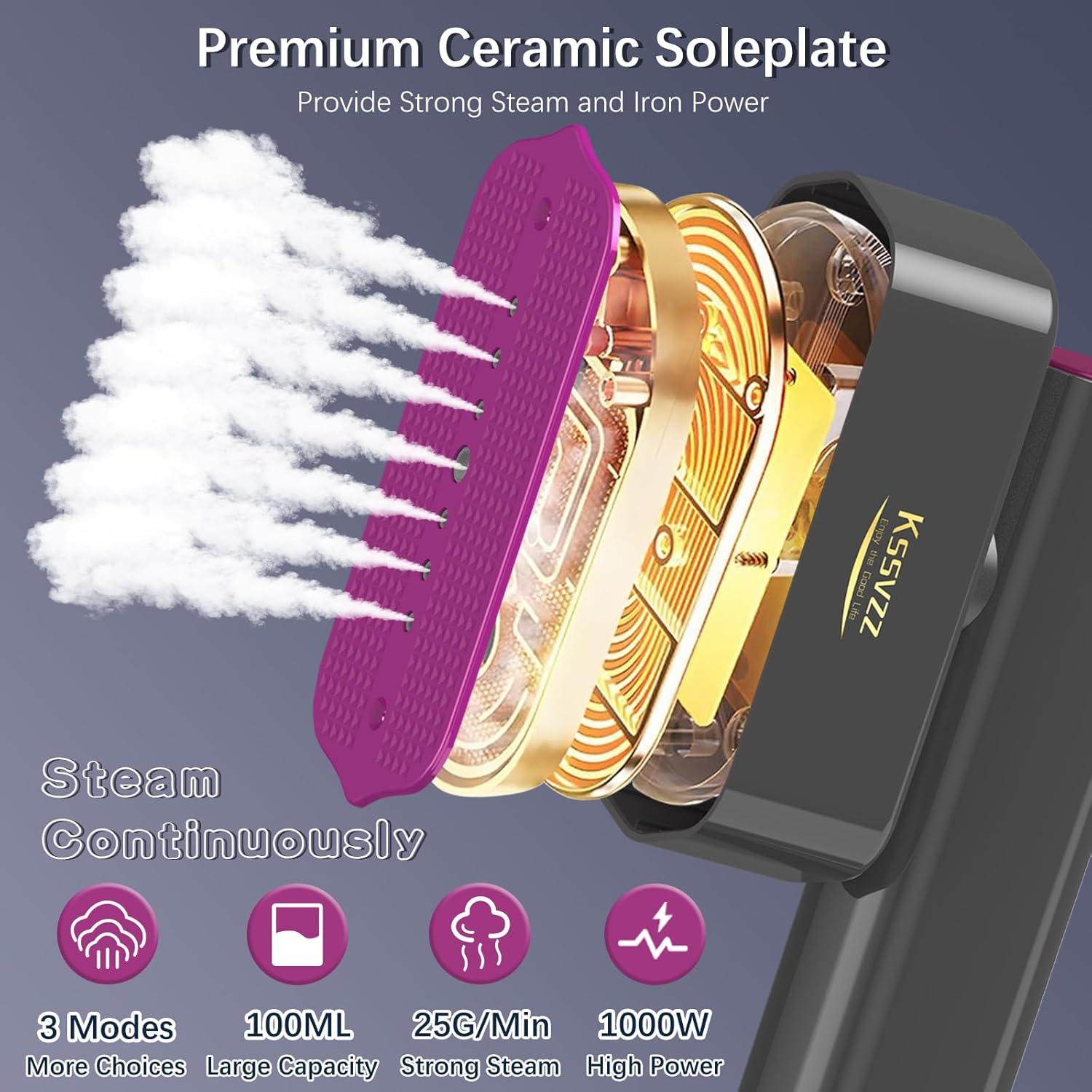 Plancha de Vapor Portátil Kssvzz Mini 1000W 110V para Viajes
