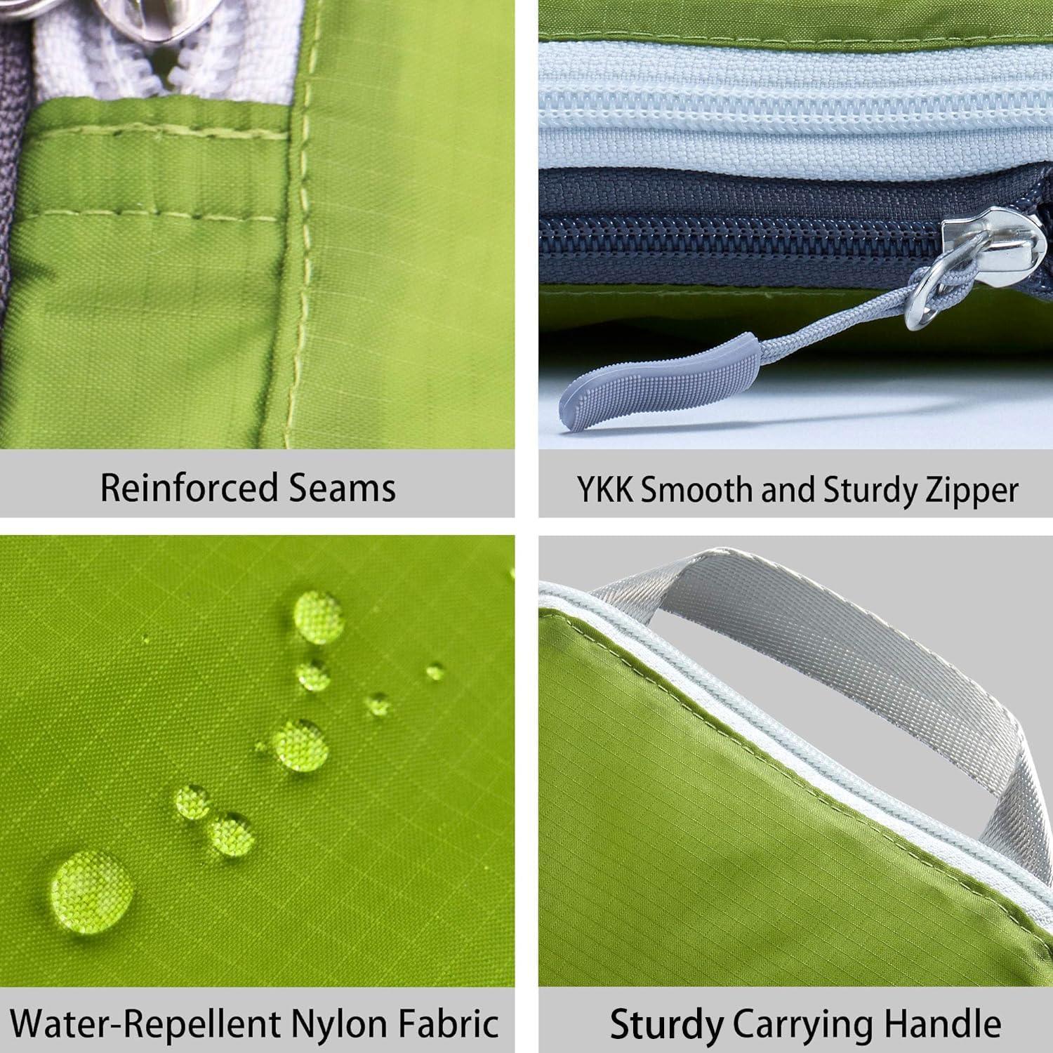 Juego de Cubos de Compresión Cipway 3pcs Verde Ultraligeros