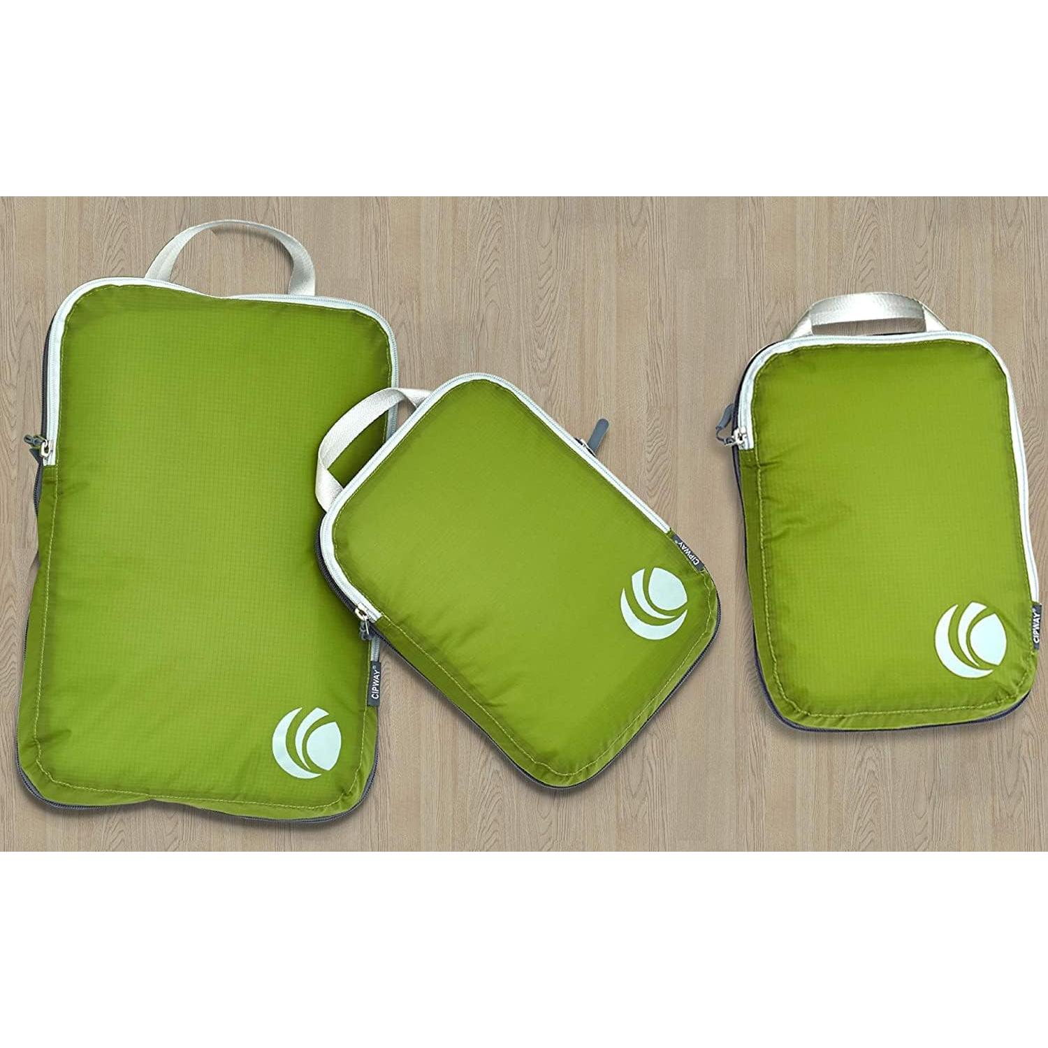 Juego de Cubos de Compresión Cipway 3pcs Verde Ultraligeros